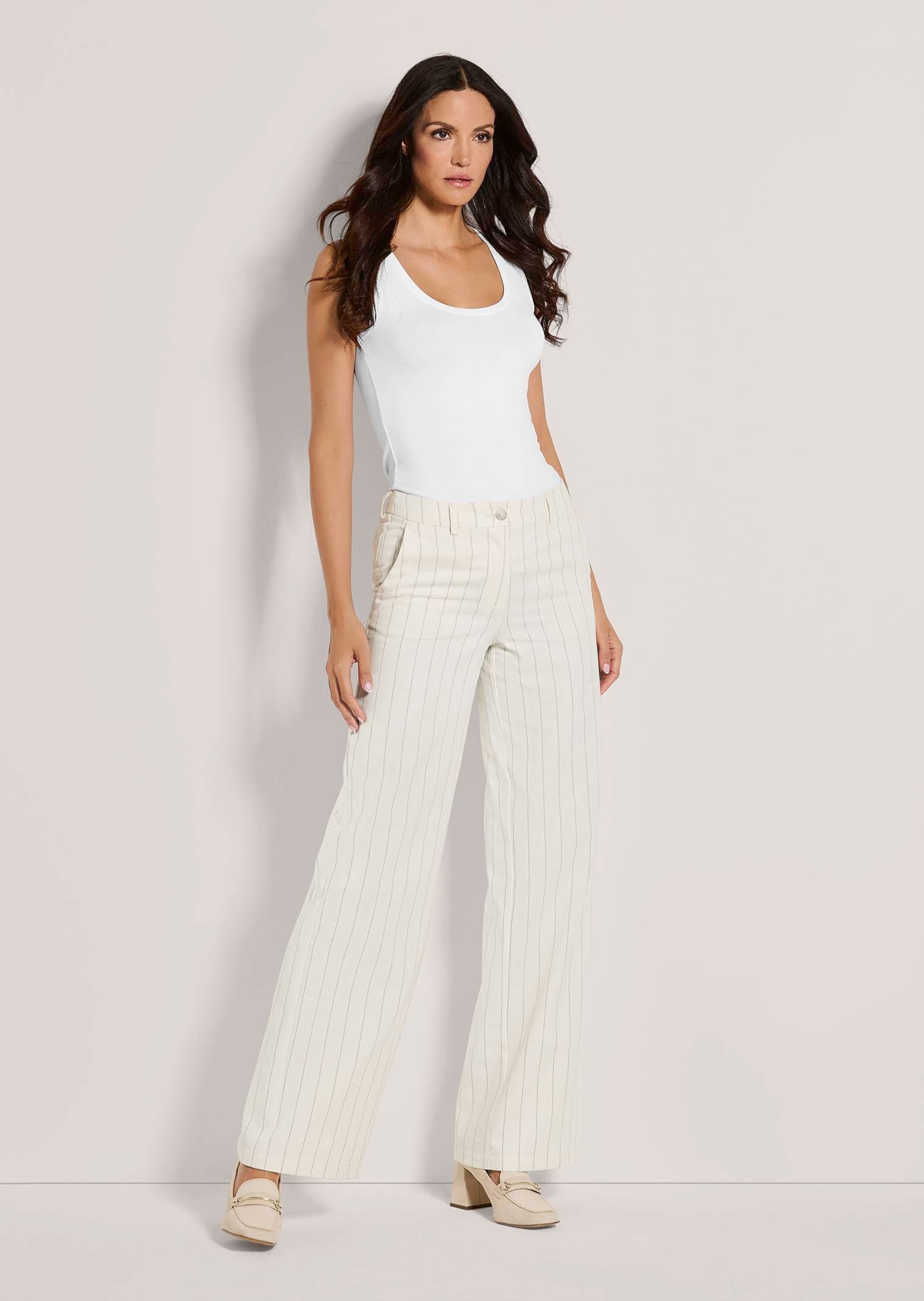 MADELEINE Stoffhose "Hose Weite Nadelstreifen-Hose" günstig online kaufen