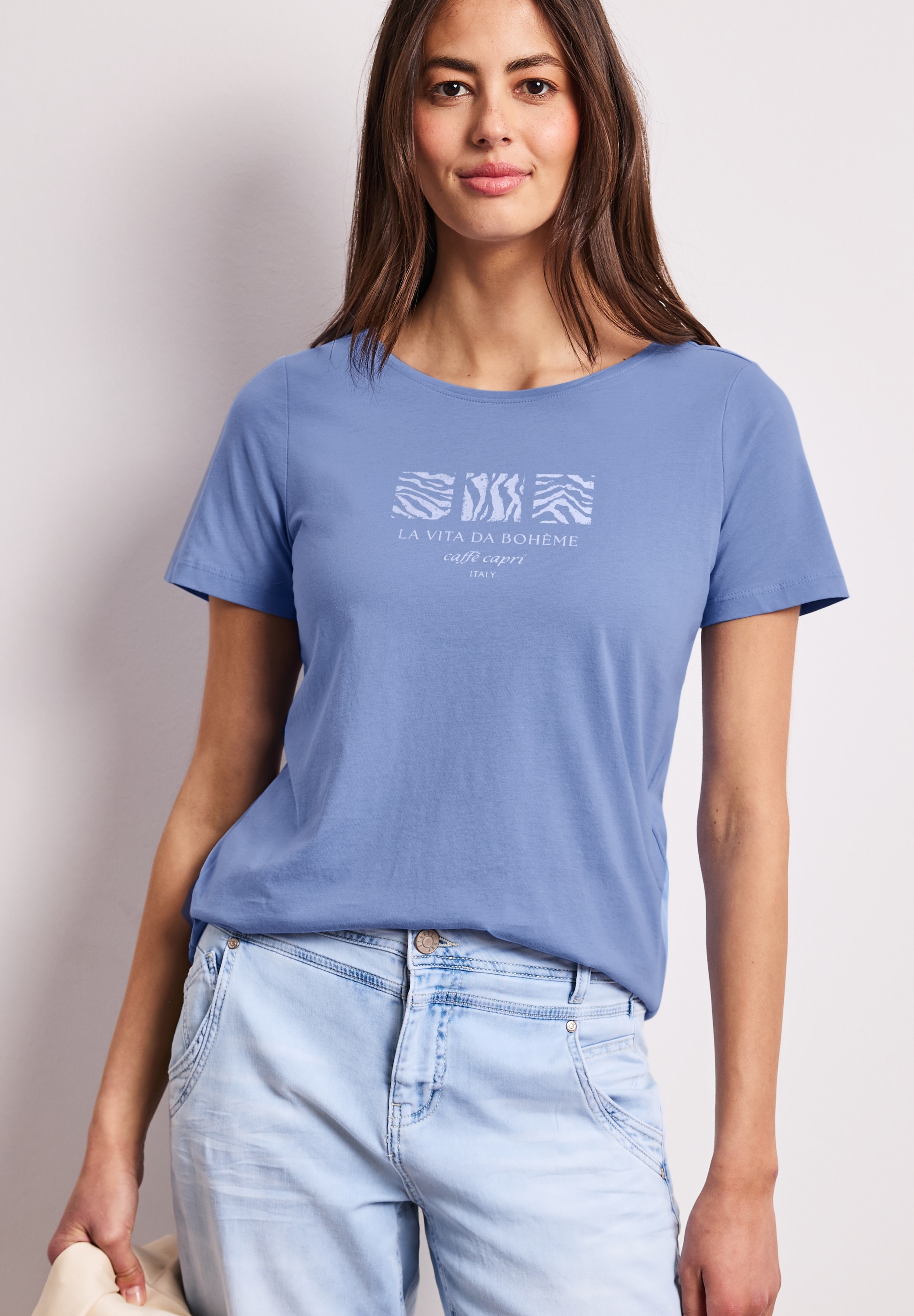 STREET ONE Print-Shirt aus reiner Baumwolle