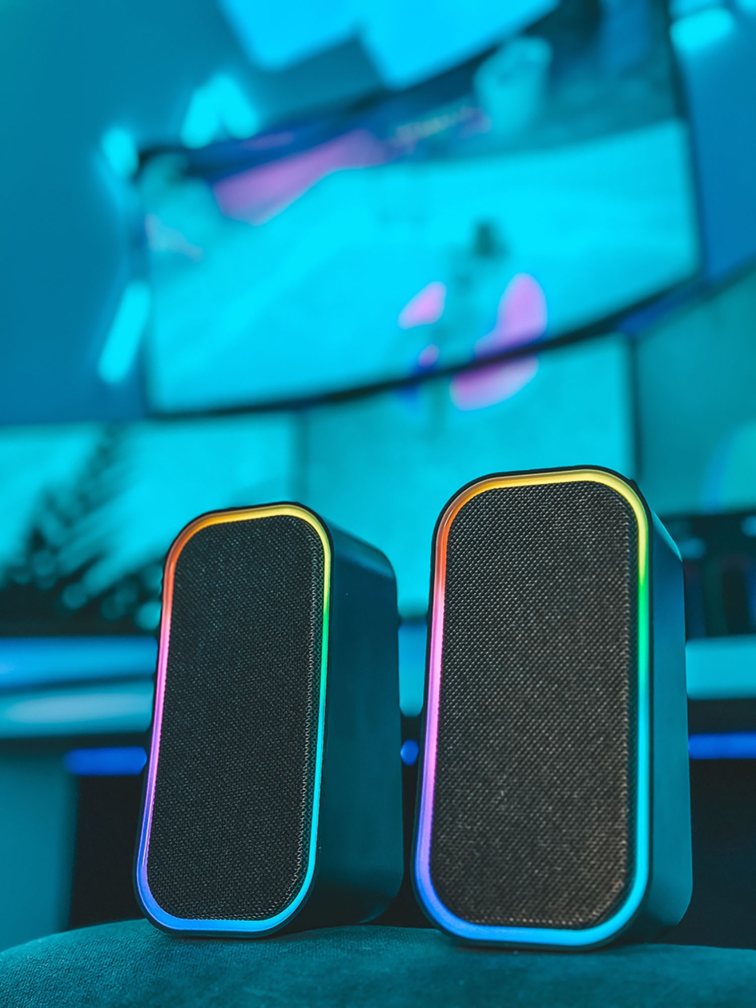 Speedlink PC-Lautsprecher »TOKEN Bluetooth RGB Gaming«, 3,5mm AUX Klinke oder Bluetooth Verbindung
