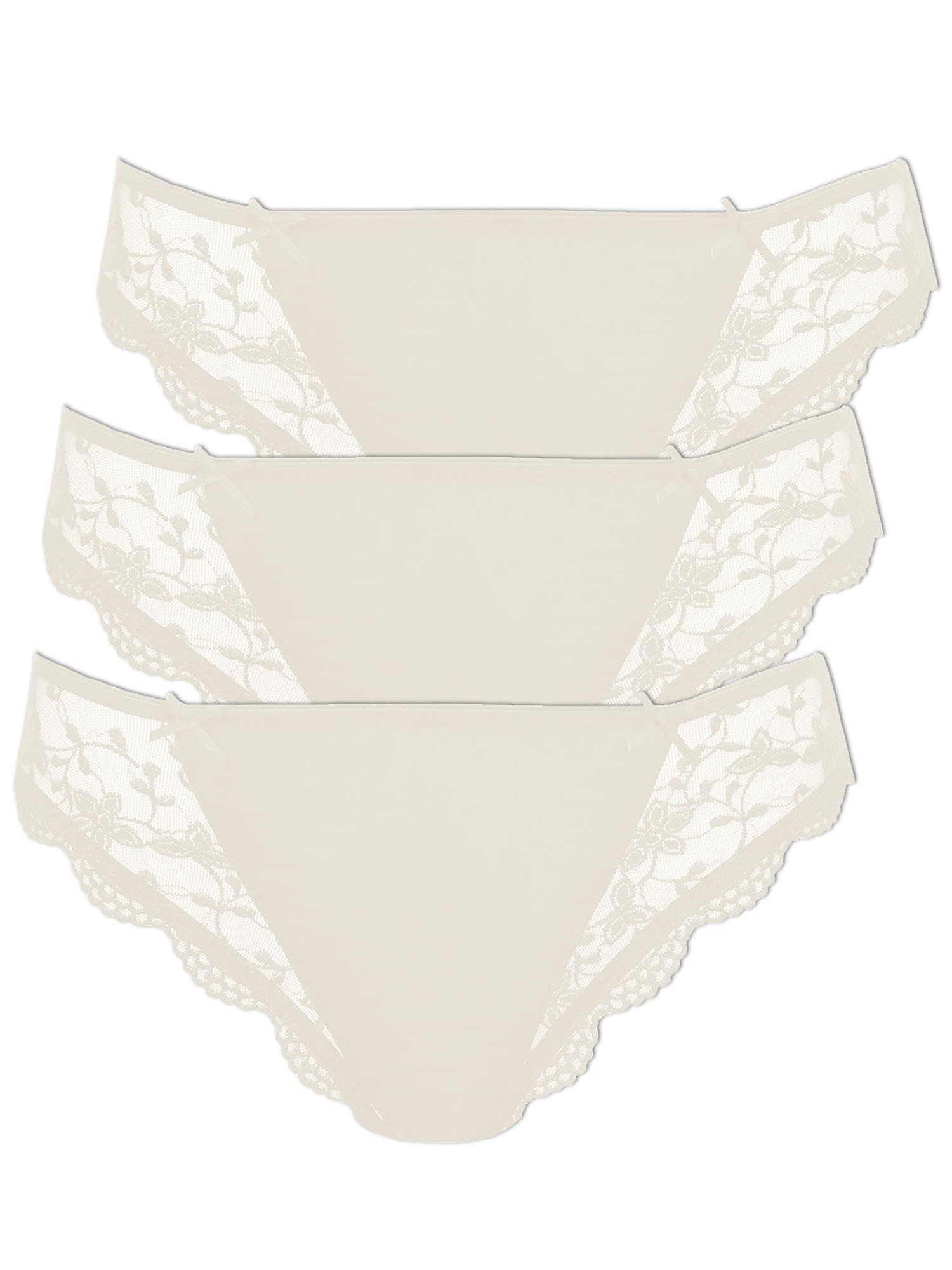 Nina Von C. String "3er Pack Damen String Silver Edition"