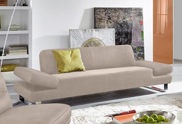 W.SCHILLIG 2-Sitzer "taboo Designsofa mit hohem Sitzkomfort, Breite 202cm, Sitztiefe 69cm" mit Übertiefe, inklusive Armlehnenverstellung