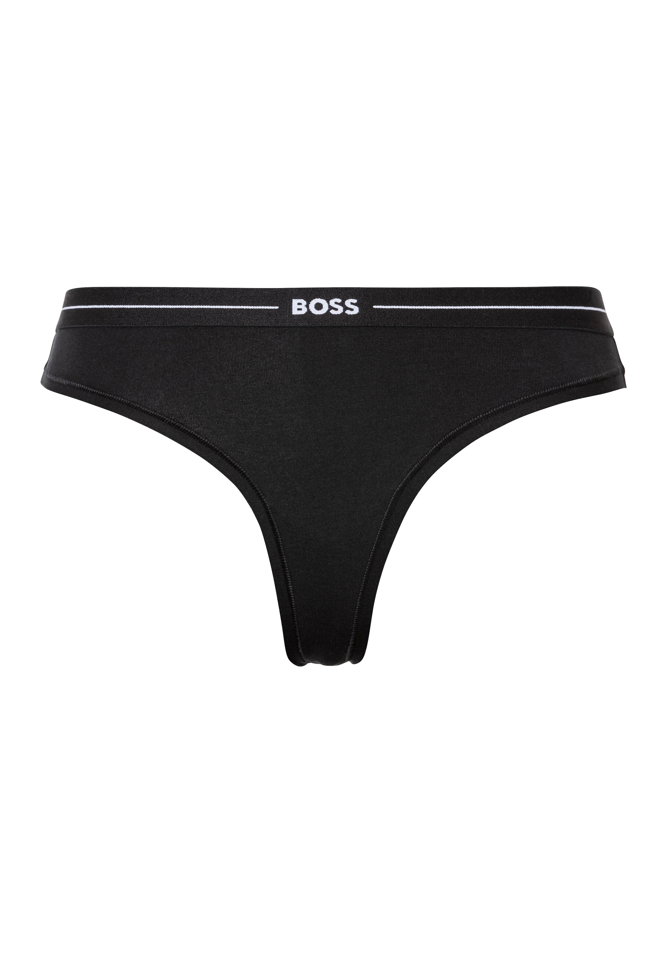 BOSS String »3P THONG«, (Packung, 3 St., 3er), mit BOSS Logobund