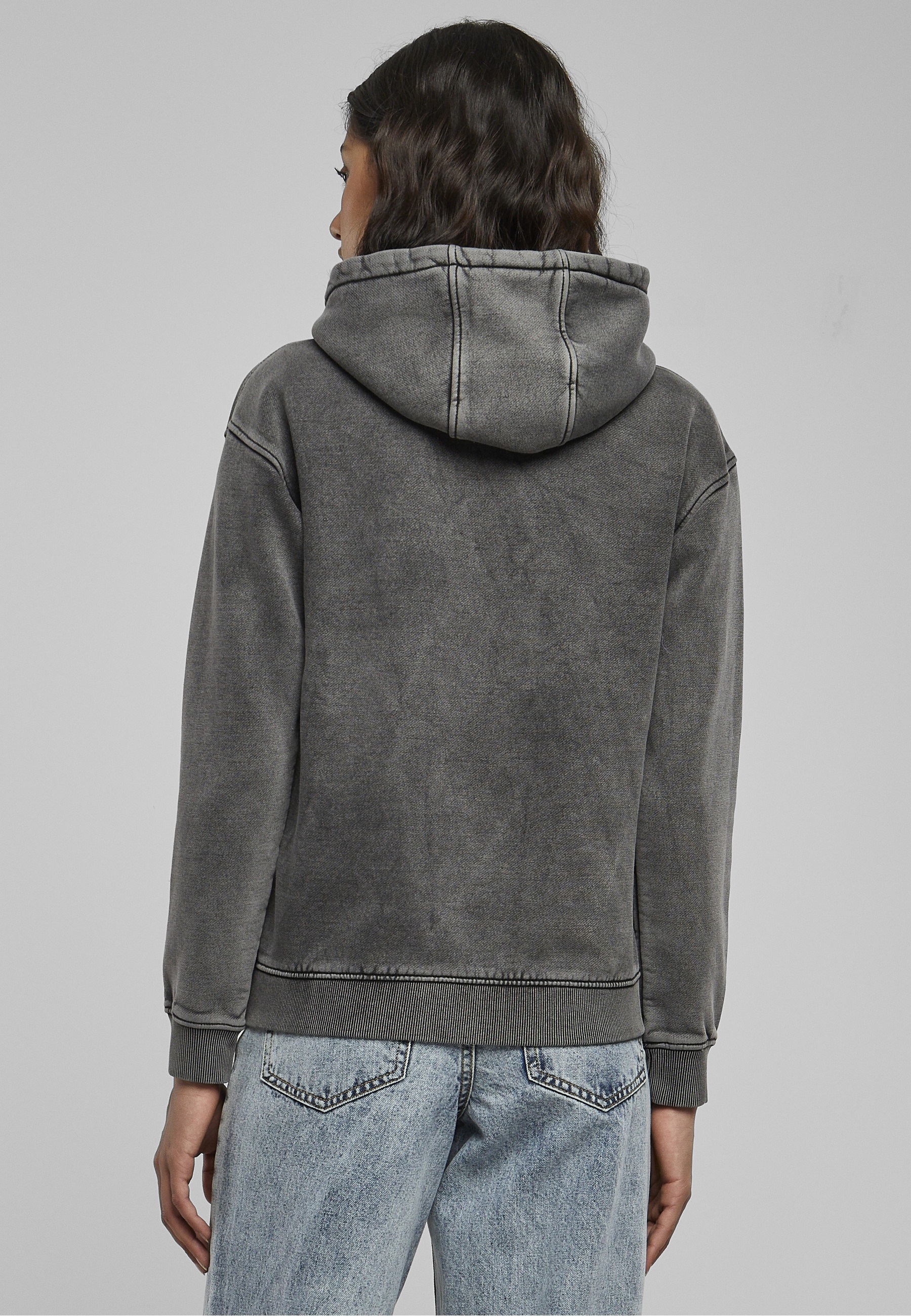 URBAN CLASSICS Kapuzensweatshirt »Urban Classics Damen Ladies Stone Washed Hoody«, 1 Stk.
