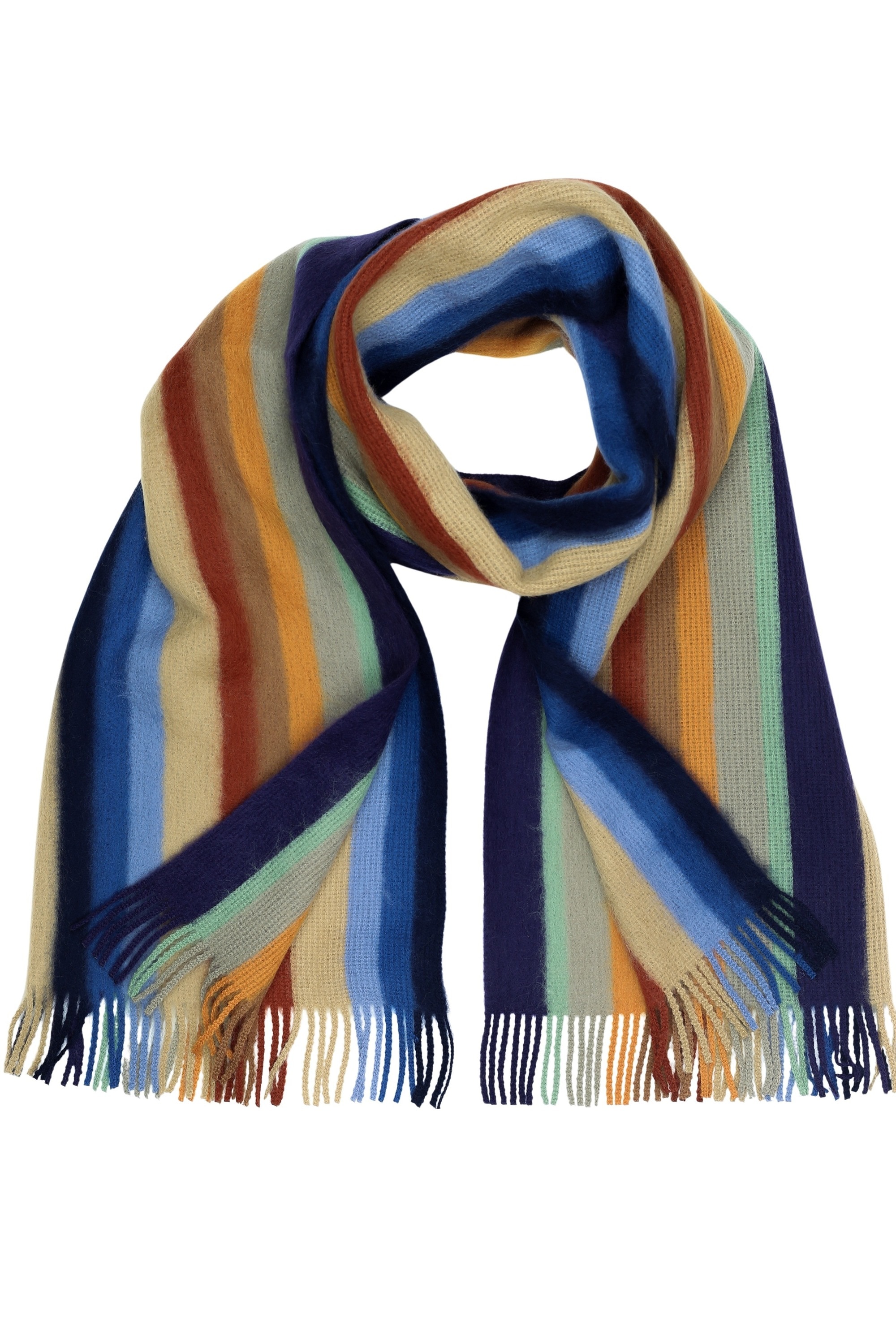 COLLEZIONE ALESSANDRO Wollschal "Farbstreifen", 1 Stk. in modischen Farben, günstig online kaufen