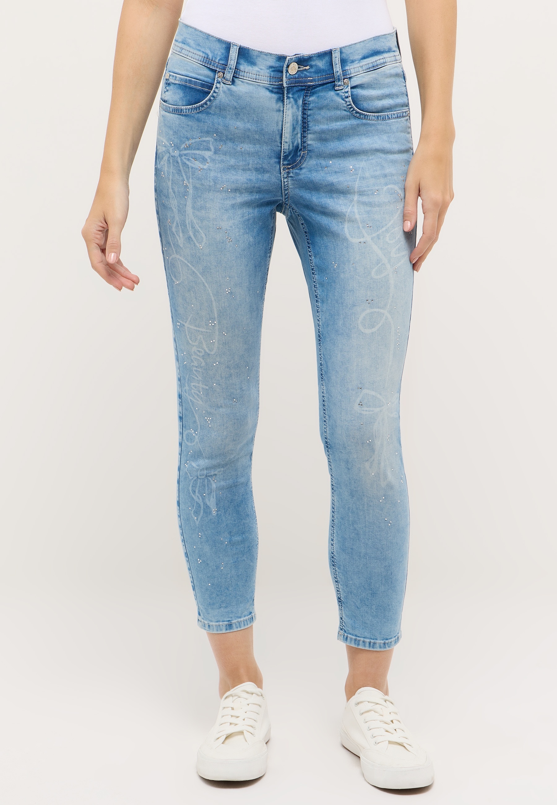 ANGELS 7/8-Jeans "Ornella Beauty" mit verspielten Details, Slim Fit günstig online kaufen