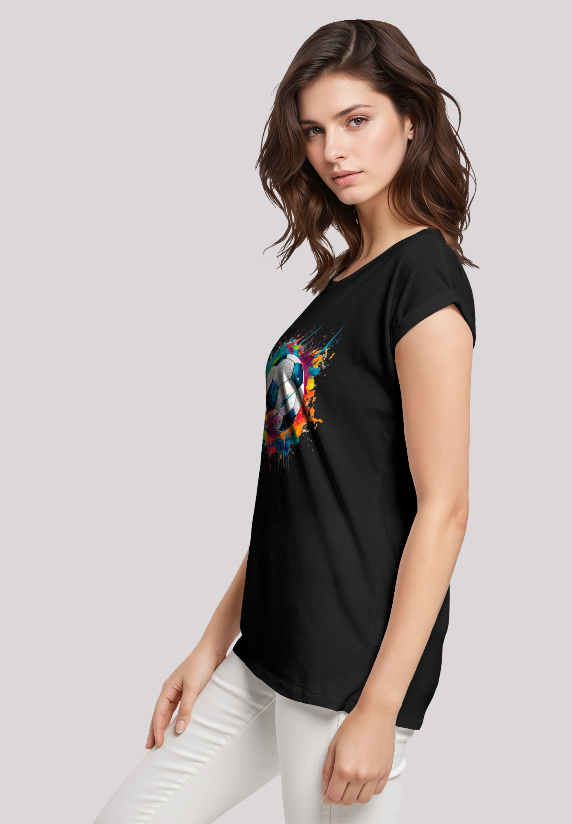 F4NT4STIC T-Shirt »Bunte Fußball Grafik«, Premium Qualität