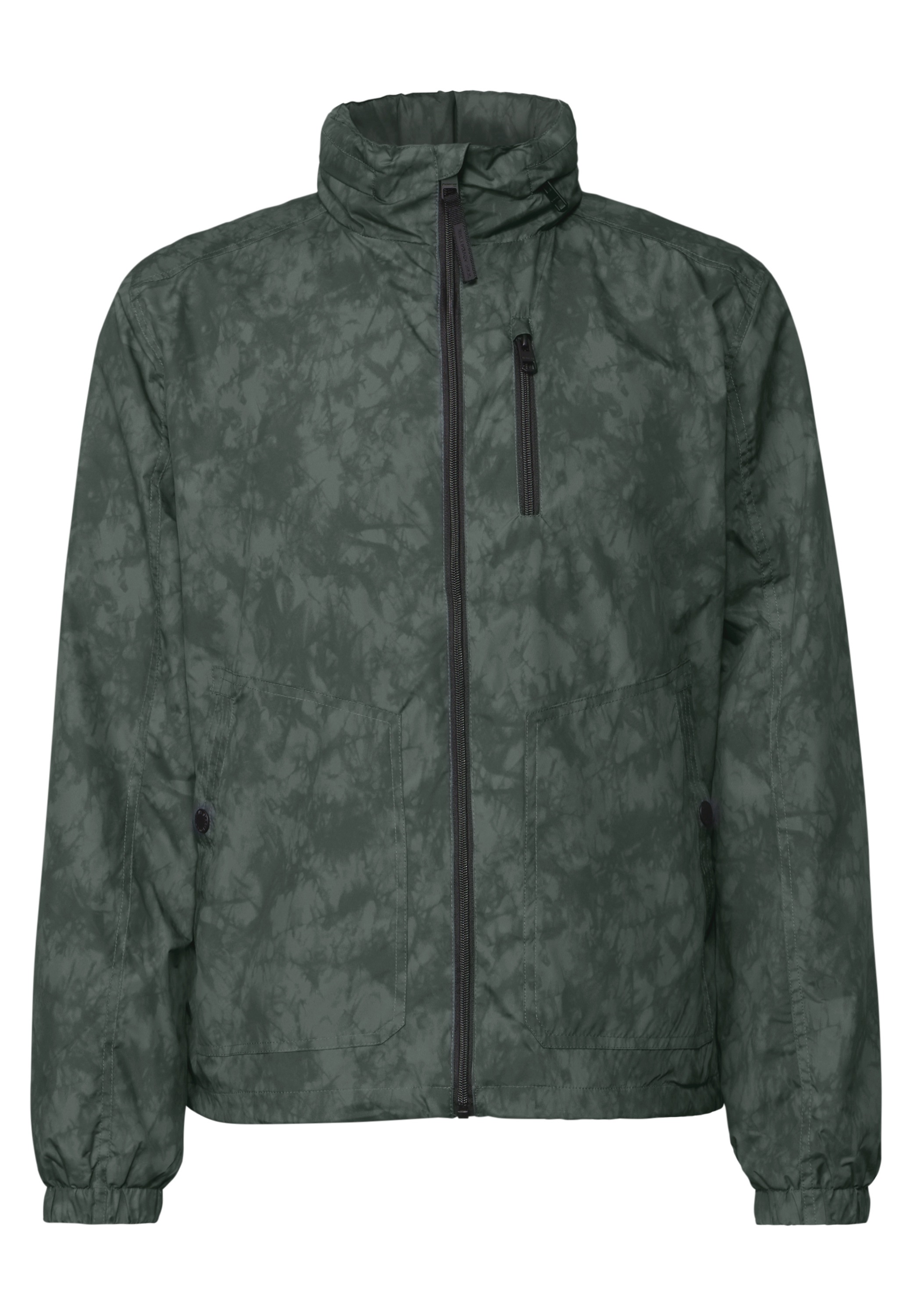 STREET ONE MEN Windbreaker, ohne Kapuze, mit Kapuze in Tasche am Nacken