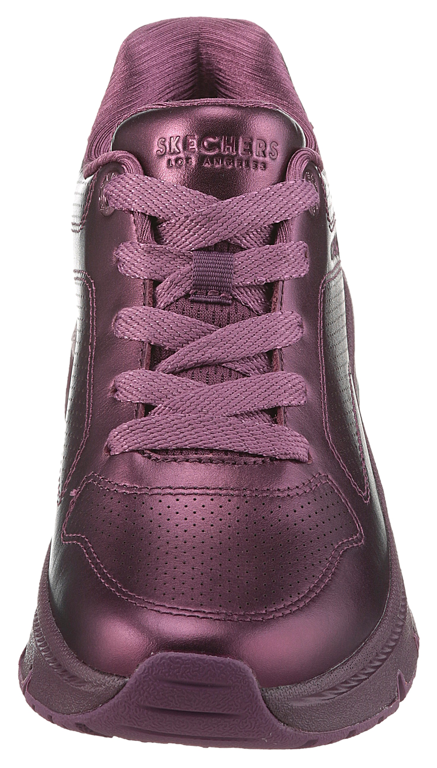 Skechers Sneaker »UNO ICON - LUSTROUS AIR«, Keilsneaker, Plateausneaker, Schnürschuh im Metallic Look