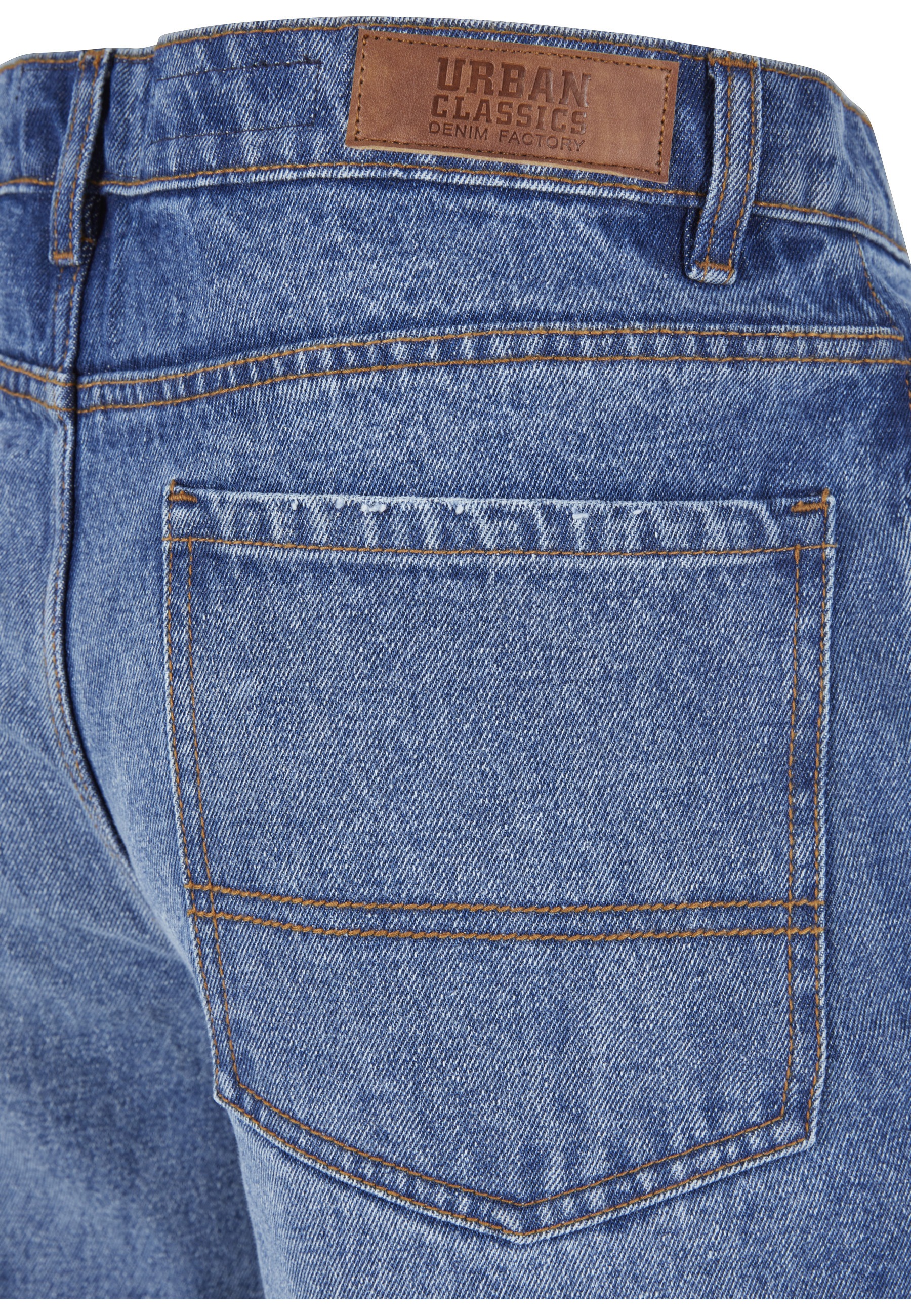 URBAN CLASSICS Heavy Ounce Jean coupe droite bleu moyen chiné - Taille 33 3