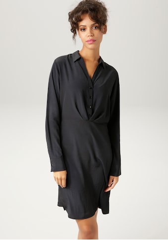 Aniston CASUAL Blusenkleid, mit dekorativem V-Ausschnitt und Knopfleiste kaufen