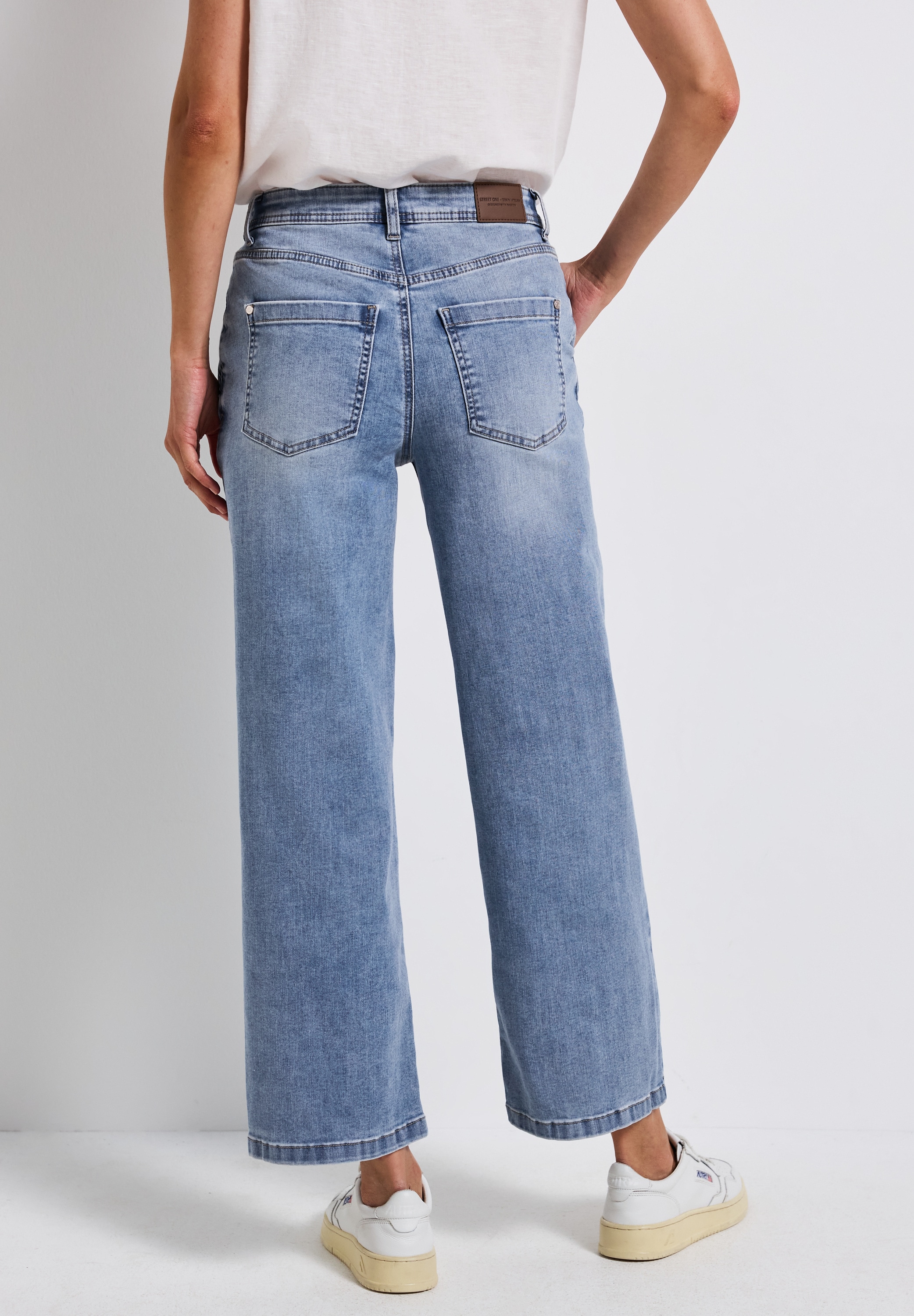 STREET ONE Straight-Jeans, aus Baumwolle mit Stretchanteil günstig online kaufen