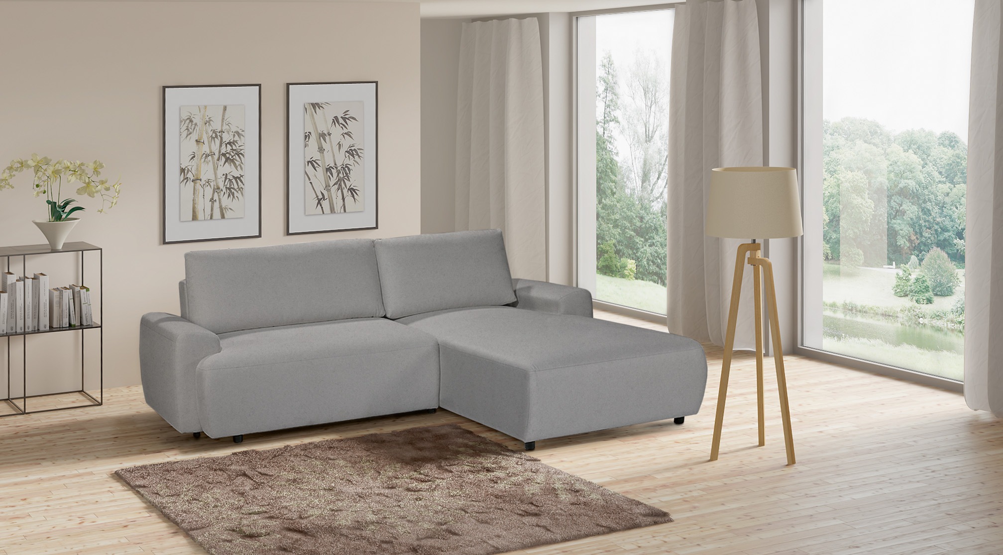 exxpo - sofa fashion Ecksofa "Gato, Designsofa mit hohem Sitzkomfort, L-For günstig online kaufen