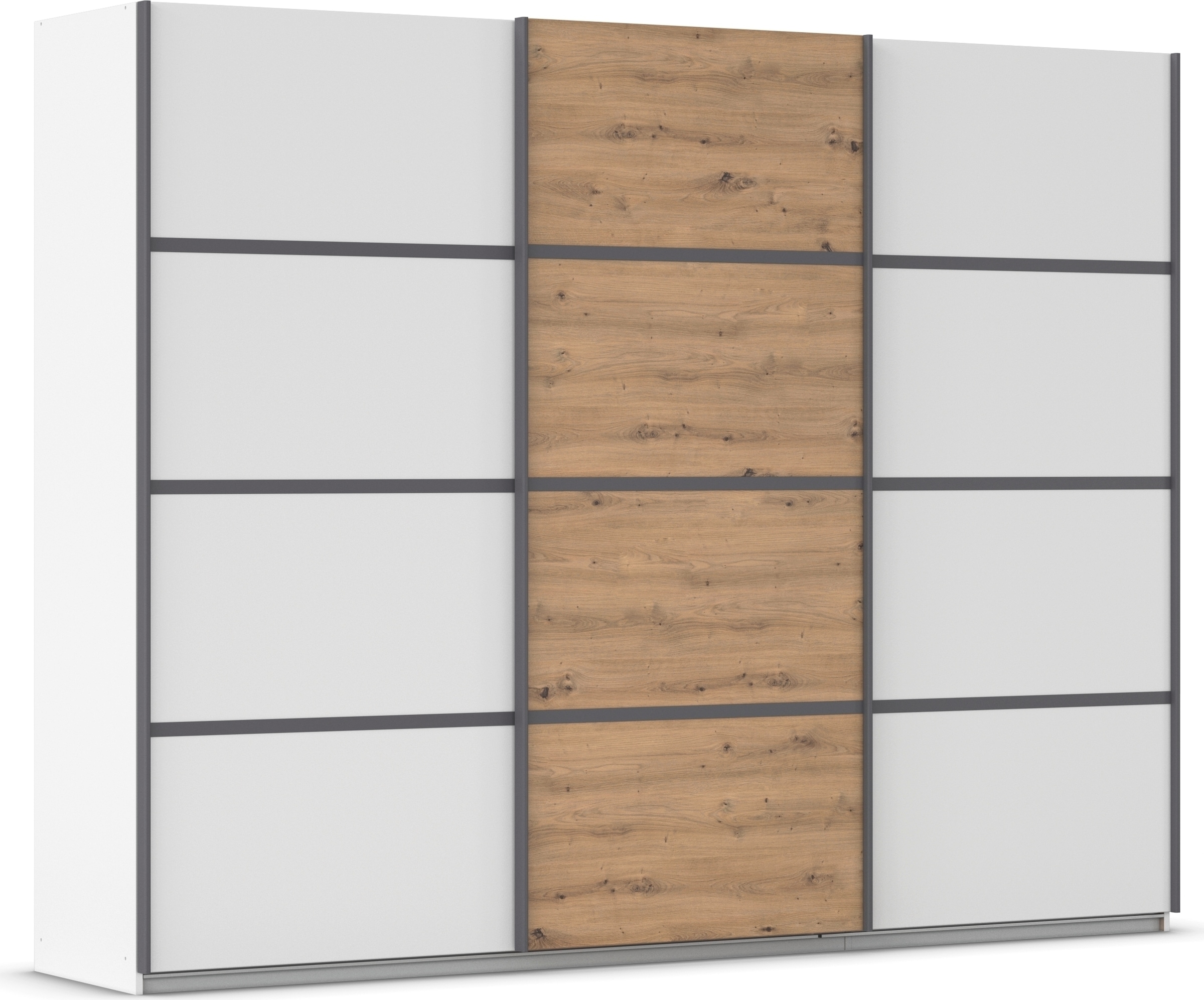 OTTO home Kleiderschrank "Mehrzweckschrank Aktenschrank Möbel Mietswohnung Schlafzimmer AVOLA" 3 verschiedene Ausstattungen BASIC/CLASSIC/PREMIUM (inkl. SOFT-CLOSE), mit eleganten Zierleisten in Chrom, Schwarz oder Weiß MADE IN GERMANY