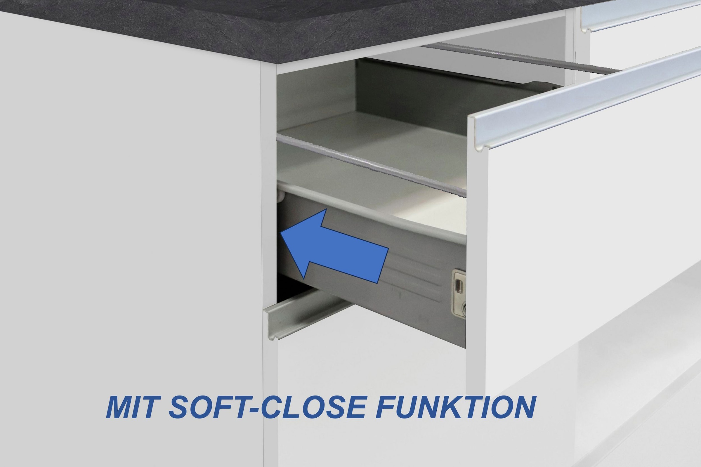 KOCHSTATION Kücheninsel »Sole,Kochinsel,Küchenarbeitsblock,Inselküche,Arbeitsinsel«, Breite 200 cm mit 4 Türen,4 Schubkästen, Aluminiumgriff
