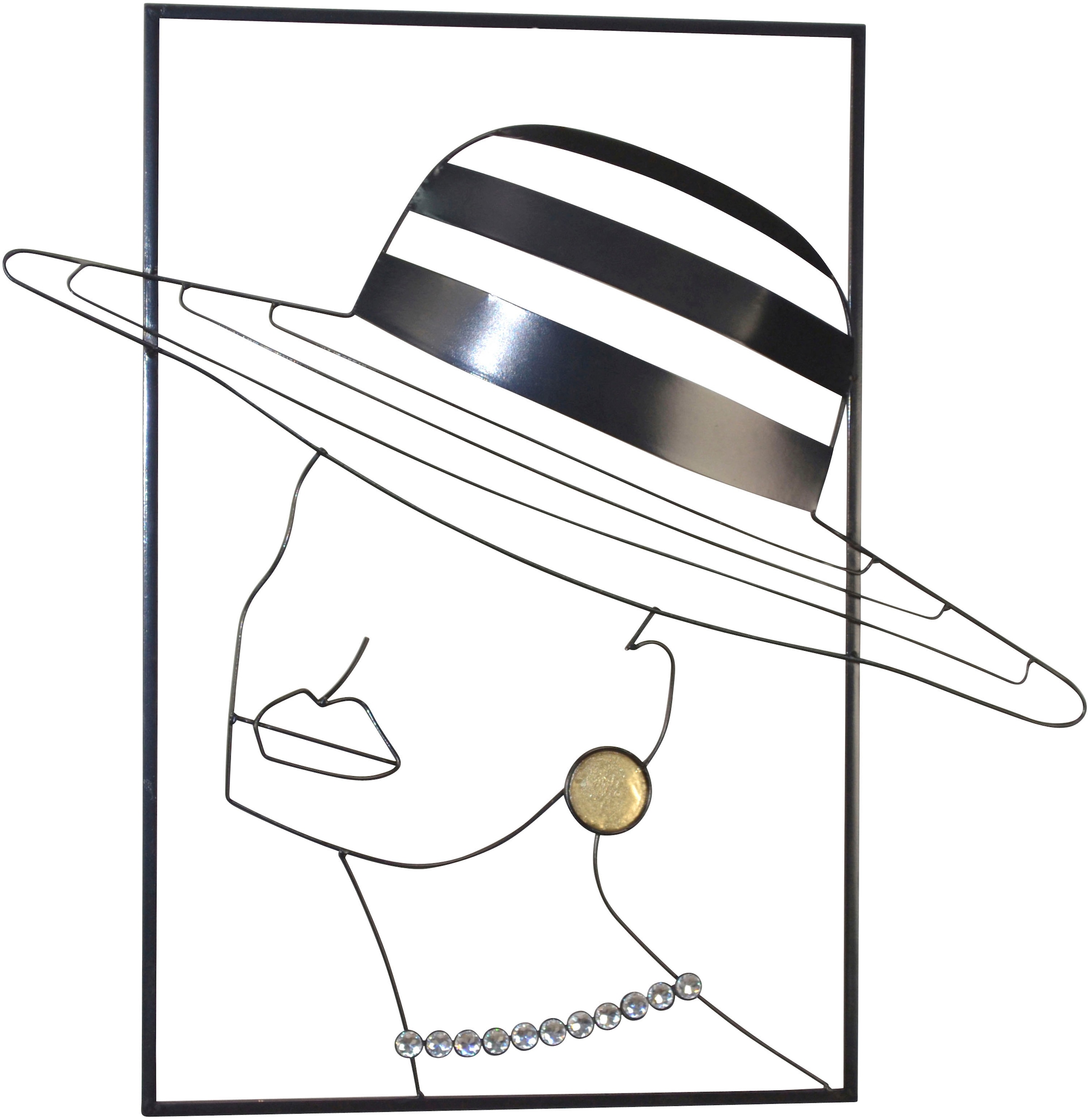 HOFMANN LIVING AND MORE Wanddekoobjekt "Wanddekoration" aus Metall, mit Rah günstig online kaufen