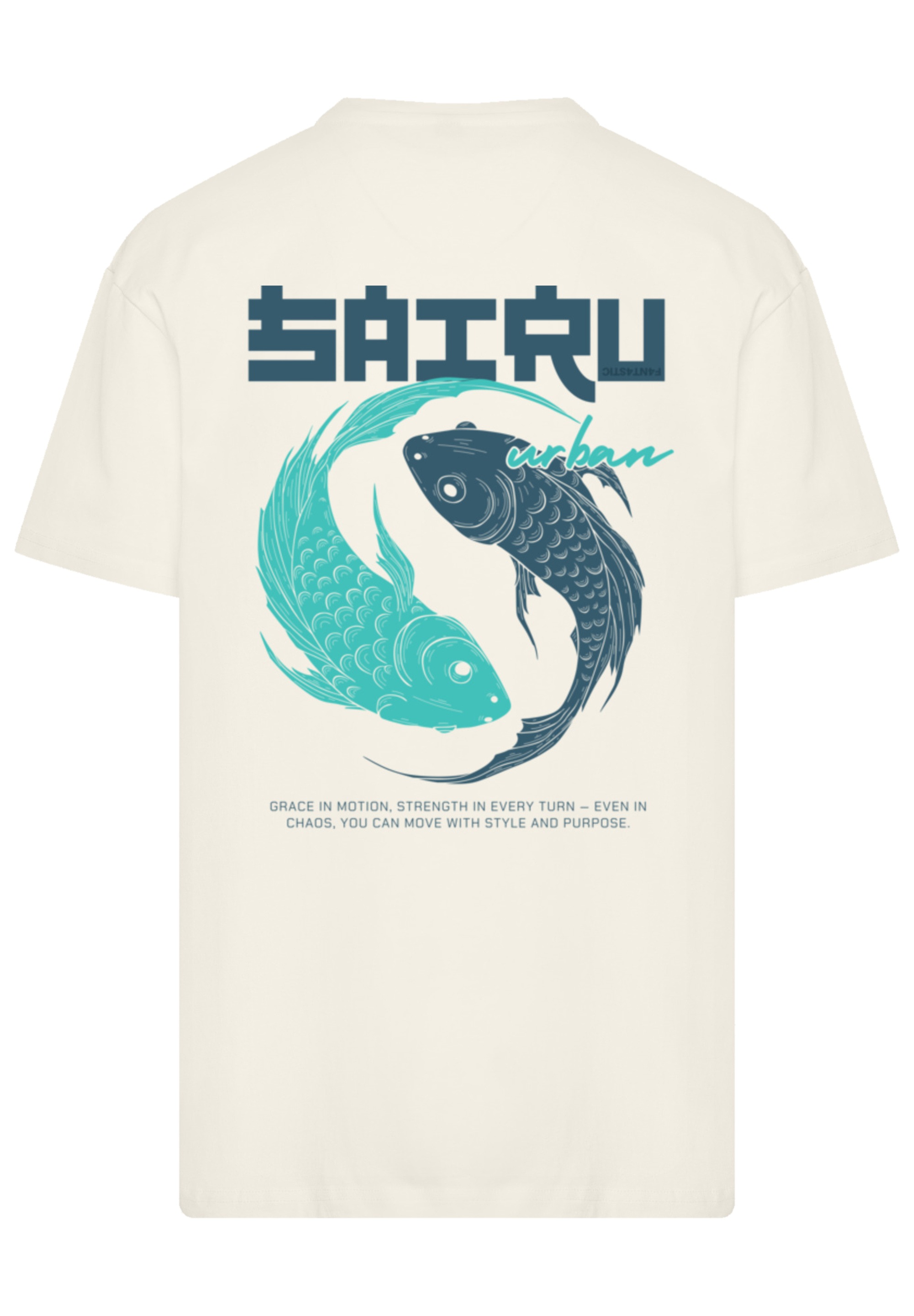 F4NT4STIC T-Shirt »Koi Fish Oversize Japan Streetstyle«, Japan Streetwear Styles
