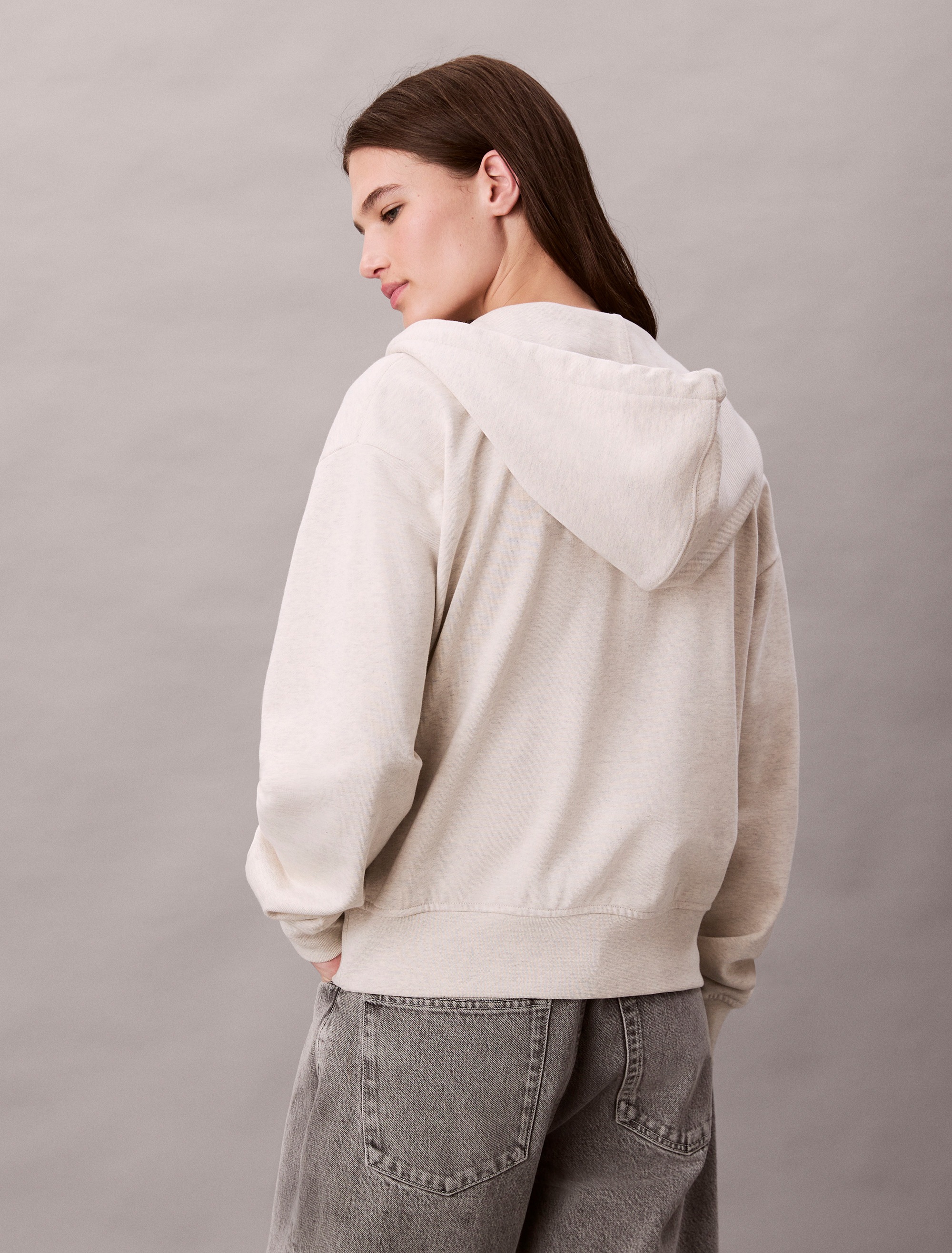 Thumbnail - Calvin Klein Jeans Sweatjacke "MNLG FRNCH TRRY FZ B" Mit Rundhalsausschnitt