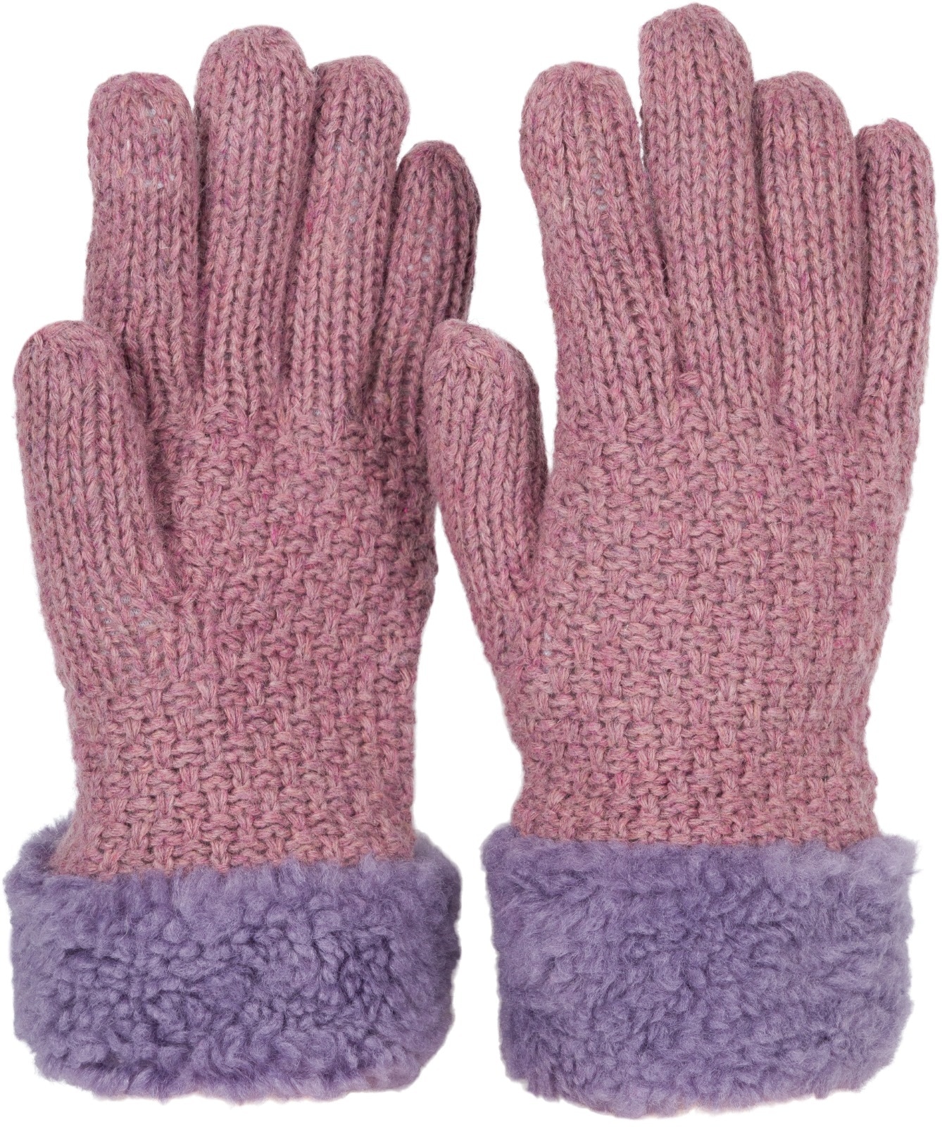 styleBREAKER Strickhandschuhe "Strickhandschuhe mit Perlmuster und Fleece" 1 Stk.