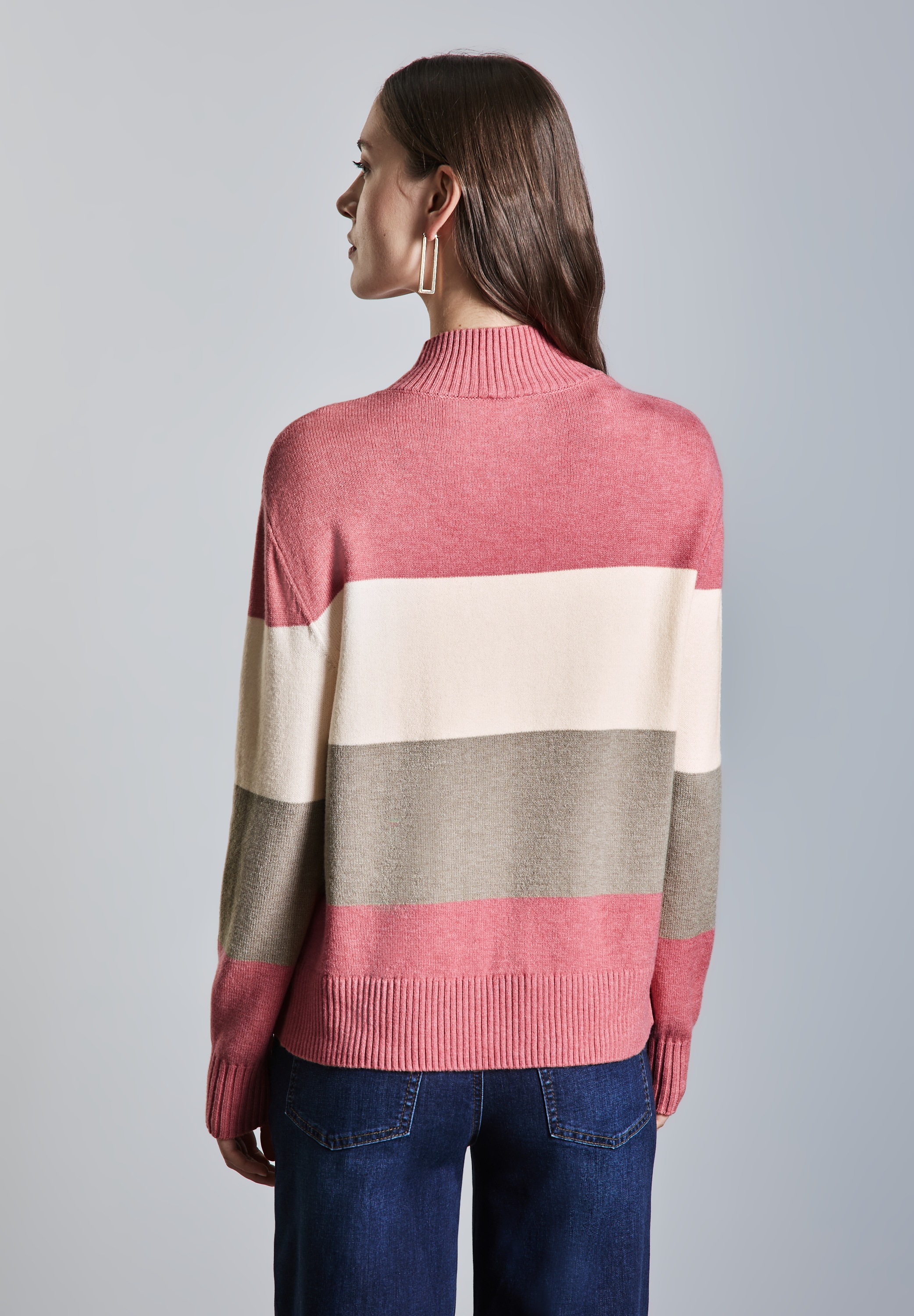 STREET ONE Strickpullover, aus softem Materialmix