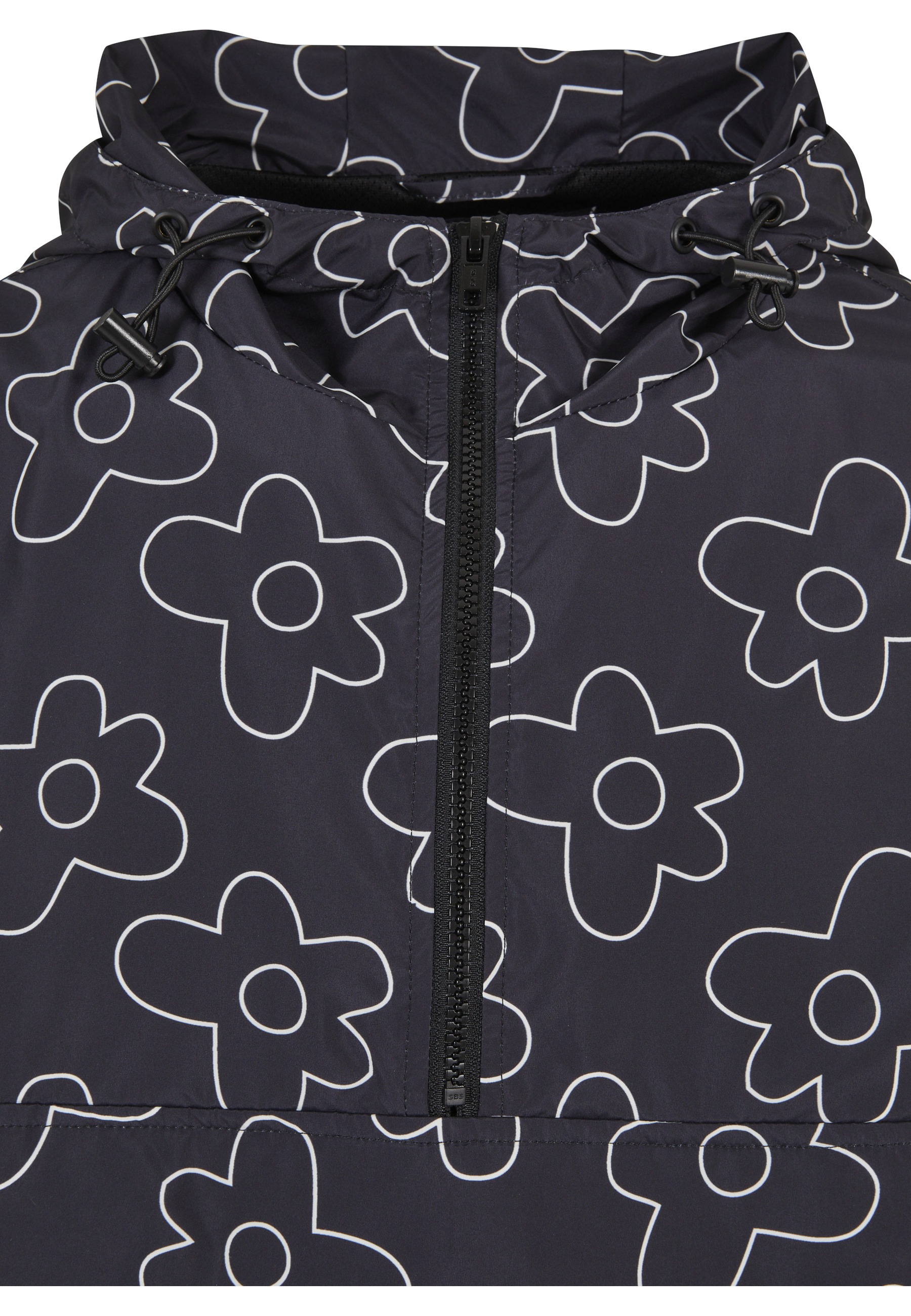 URBAN CLASSICS Funktionsmantel »Urban Classics Herren Flower AOP Pull Over Jacket«