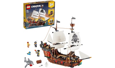 Konstruktionsspielsteine »Piratenschiff (31109), LEGO® Creator 3in1«, (1264 St.)