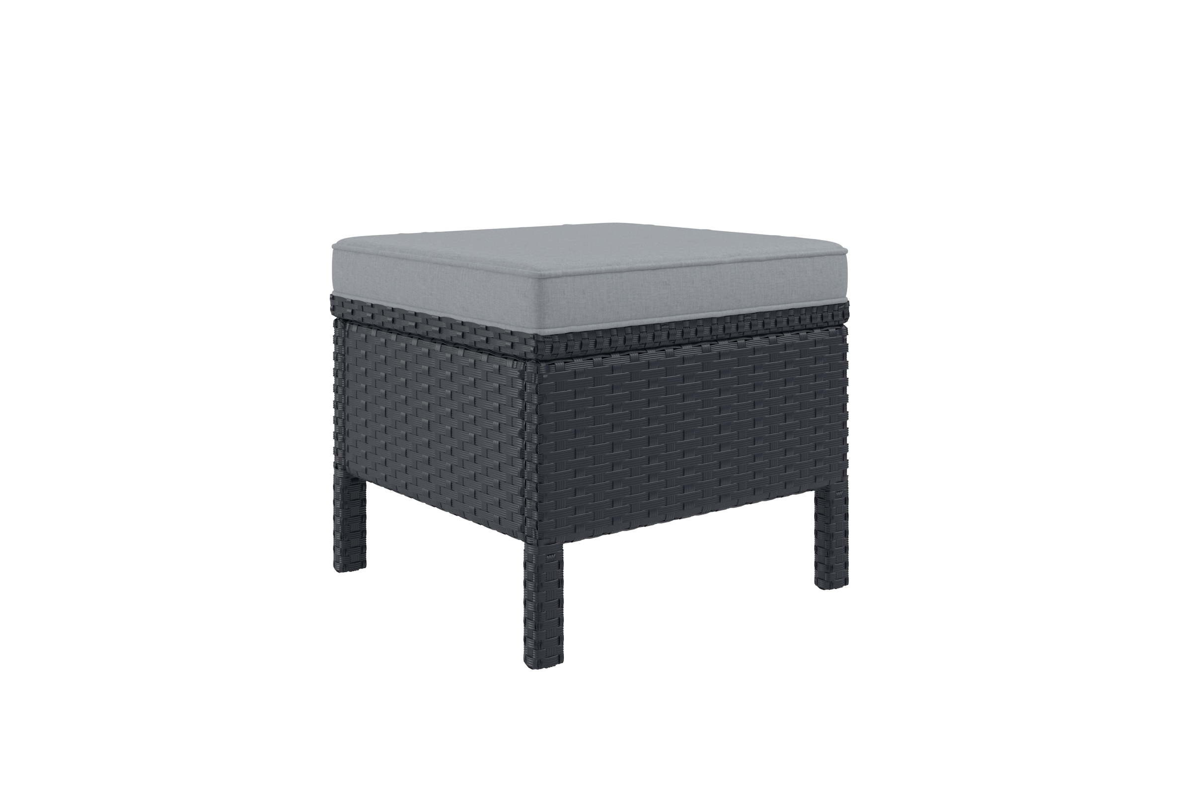 KONIFERA Gartenlounge-Set »»Manhattan««, (Set, 18 tlg., Ecklounge, Tisch 66x120x74 cm, 2 Hocker, inkl. Auflagen), Stahl/Polyrattan