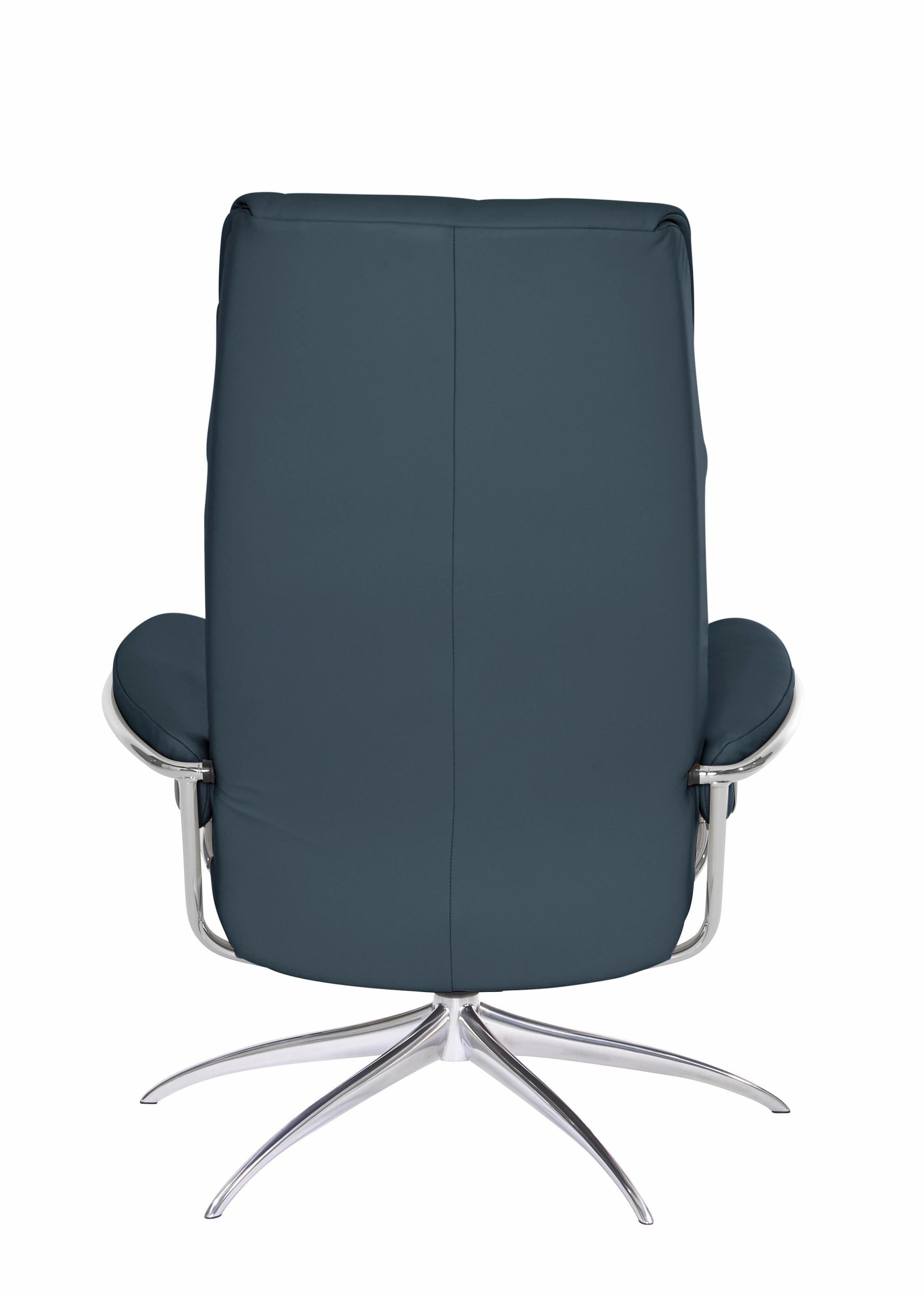 Stressless® Relaxsessel »London«, (Set, Relaxsessel mit Hocker), mit Hocker, High Back, mit Star Base, Gestell Chrom
