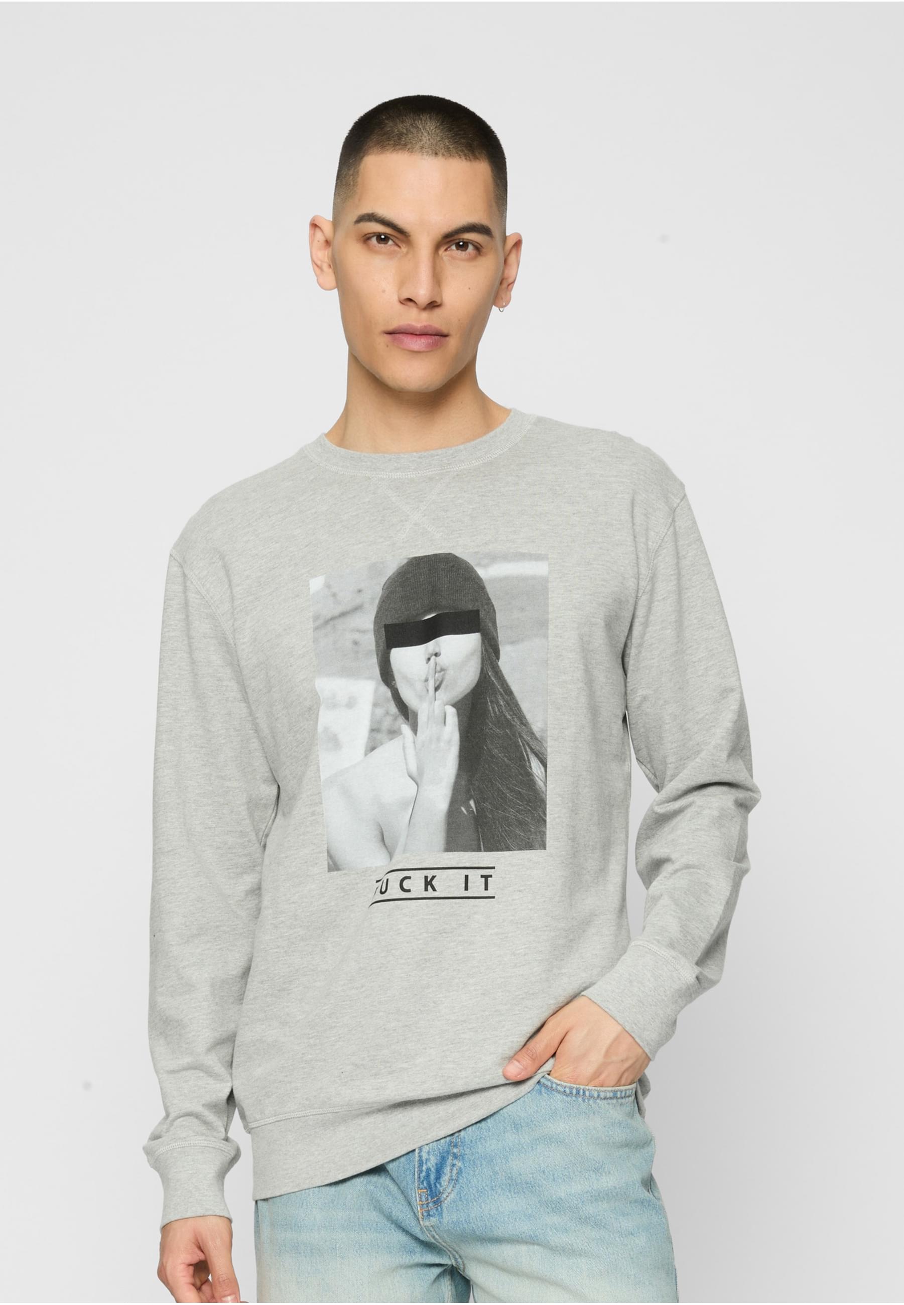MisterTee Rundhalspullover »MisterTee Herren Fuck It 2.0 Crewneck«, (1 tlg.)
