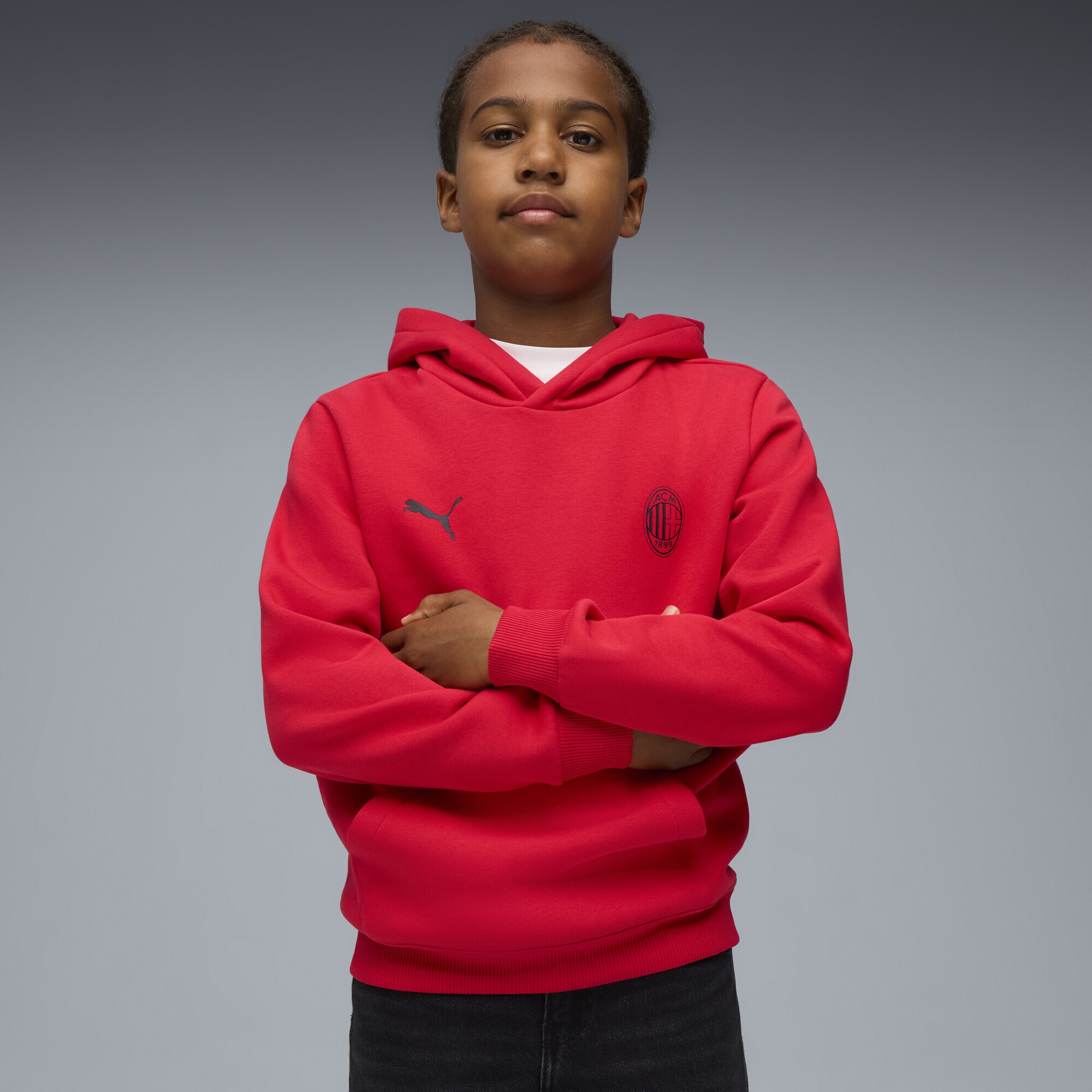 PUMA Sweatjacke »AC Milan FtblEssentials Hoodie Jungen«