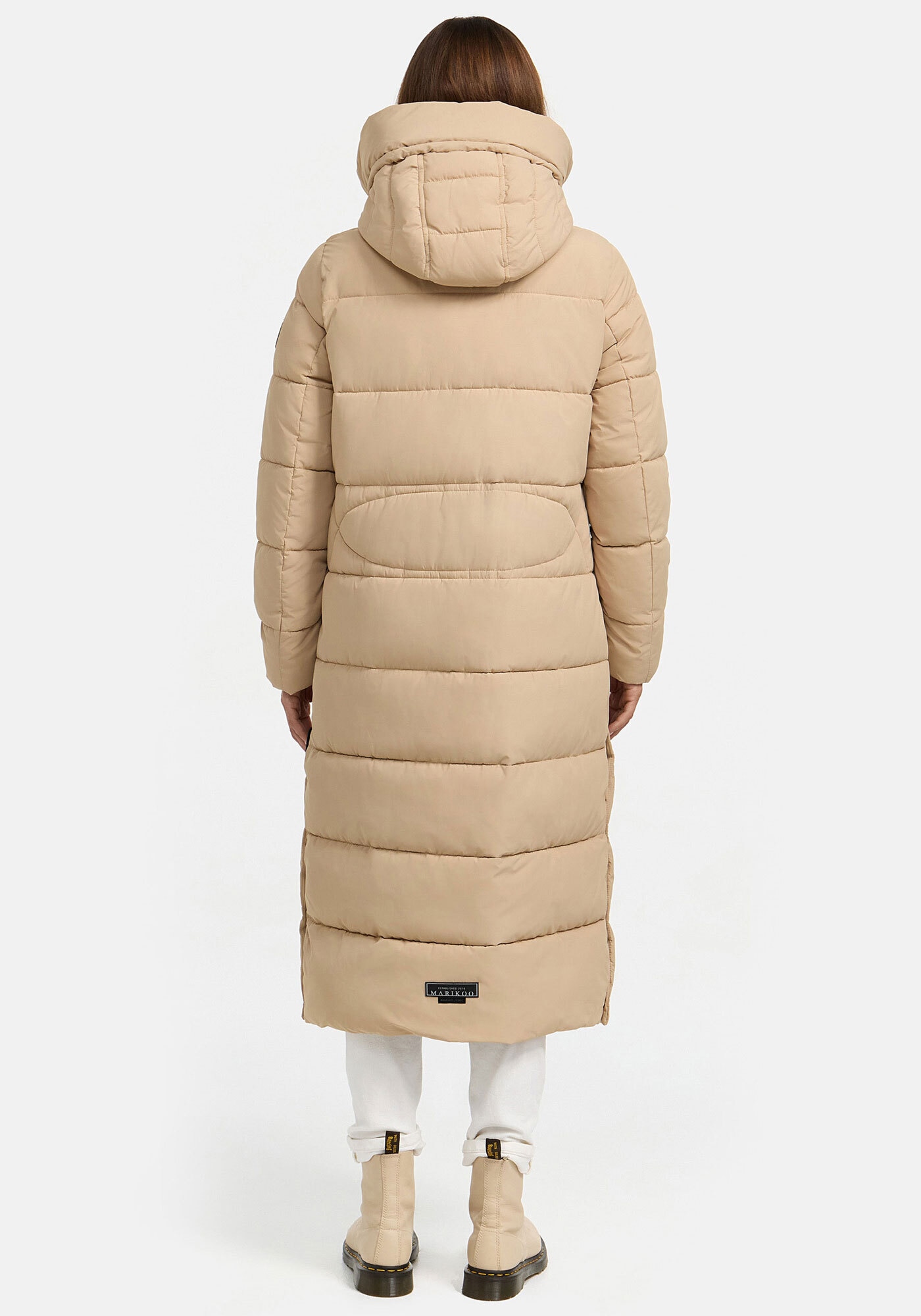 Marikoo Winterjacke »Nadeshikoo XIV«, extra langer Winter Mantel gesteppt