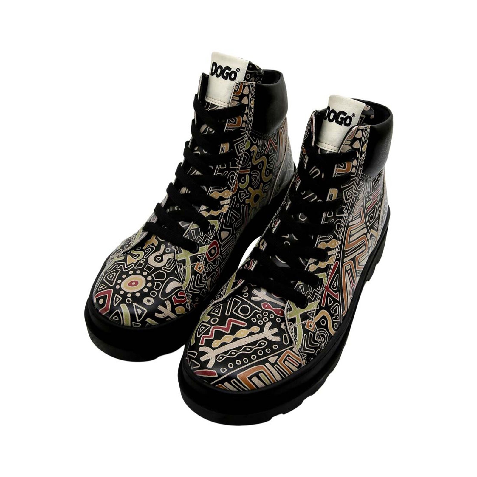 DOGO Winterboots "Adriana Rain Waters My Soul Damen Stiefeletten, Adriana Brick In" Handgefertigt