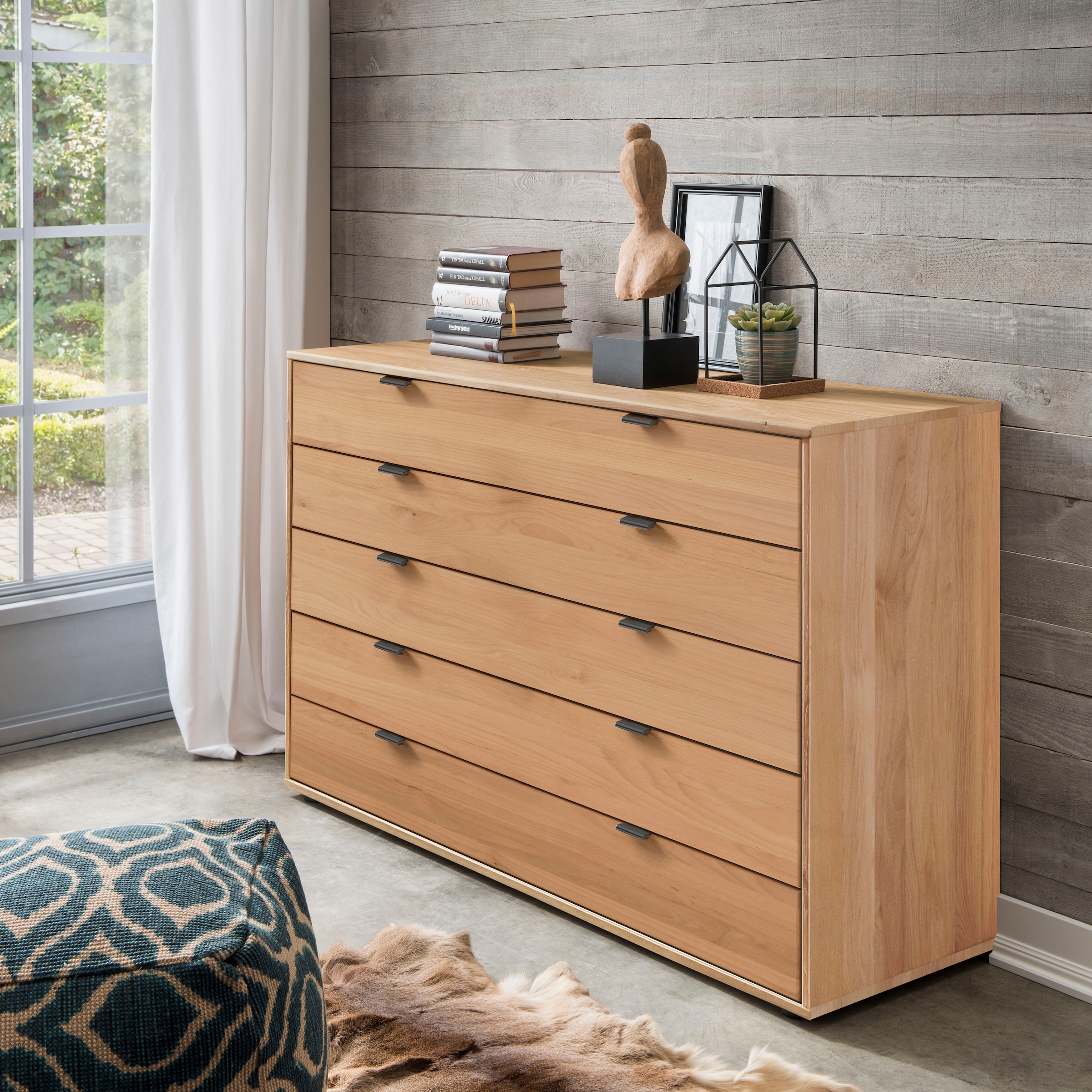 WIEMANN Schubkastenkommode "Cardiff Sideboard, Wäscheschrank, teilmassiv Er günstig online kaufen