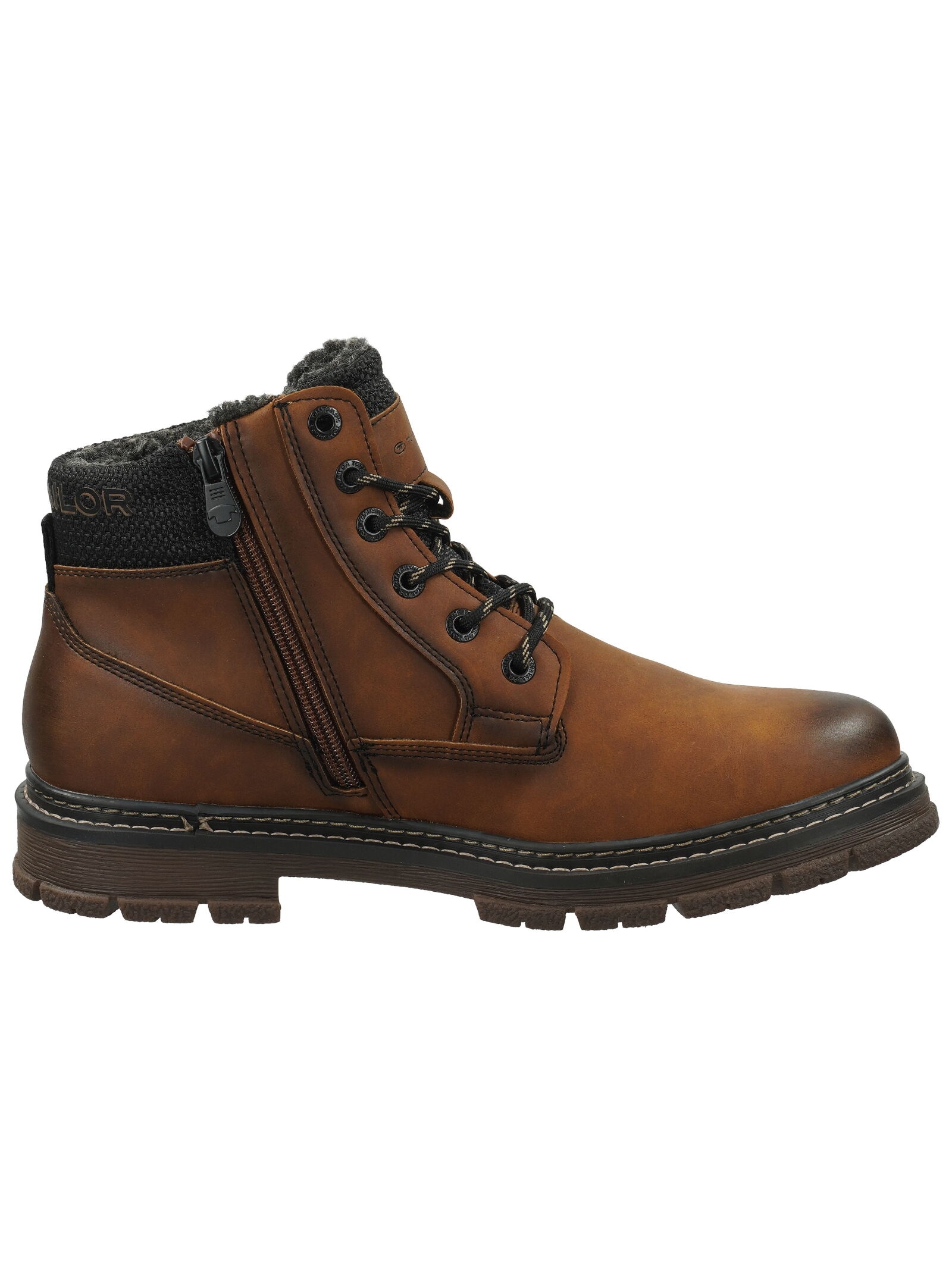 TOM TAILOR Schnürstiefelette »Tom Tailor Stiefelette Lederimitat/Textil«