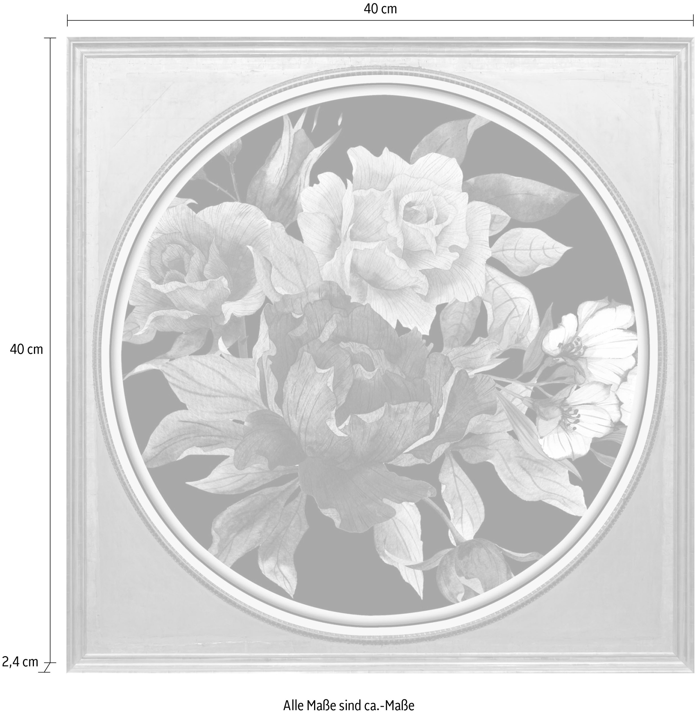 queence Acrylglasbild »Blumen«, Blumen-Blumenbilder-Kunst-Pflanzen-Pflanzenbilder-Gemälde, Fine Art-Print in Galeriequalität