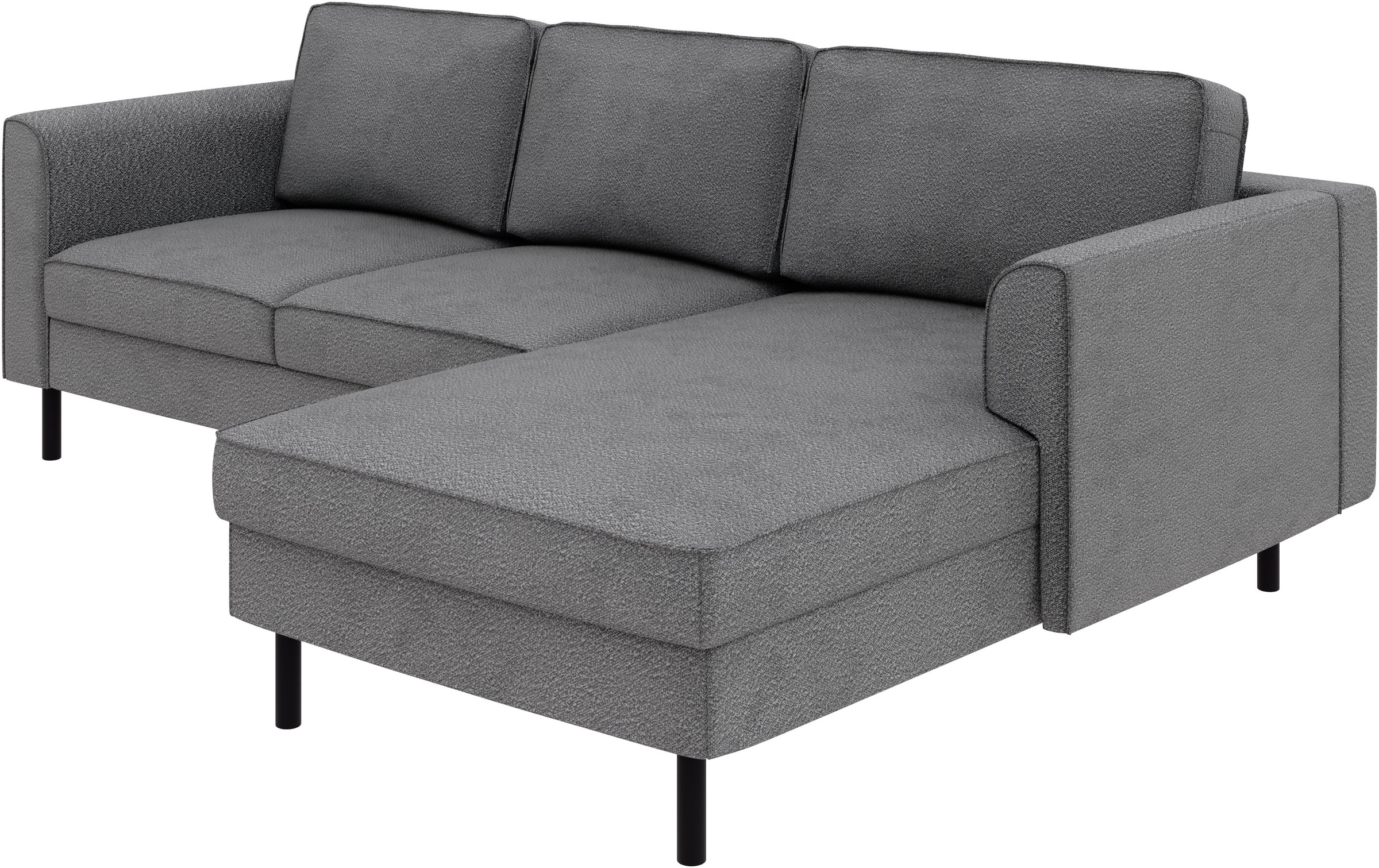 Home affaire Ecksofa »Booster Couch wahlweise mit Schlaffunktion und Bettkasten-auch in Cord«, Recamiere beidseitig montierbar, Sofa in L-Form, 232 cm