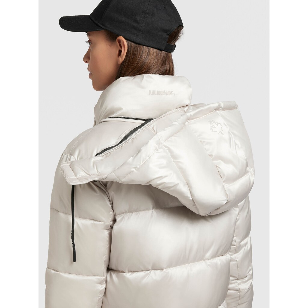 khujo Steppjacke »EVONA SATIN«, (1 St.), mit Kapuze