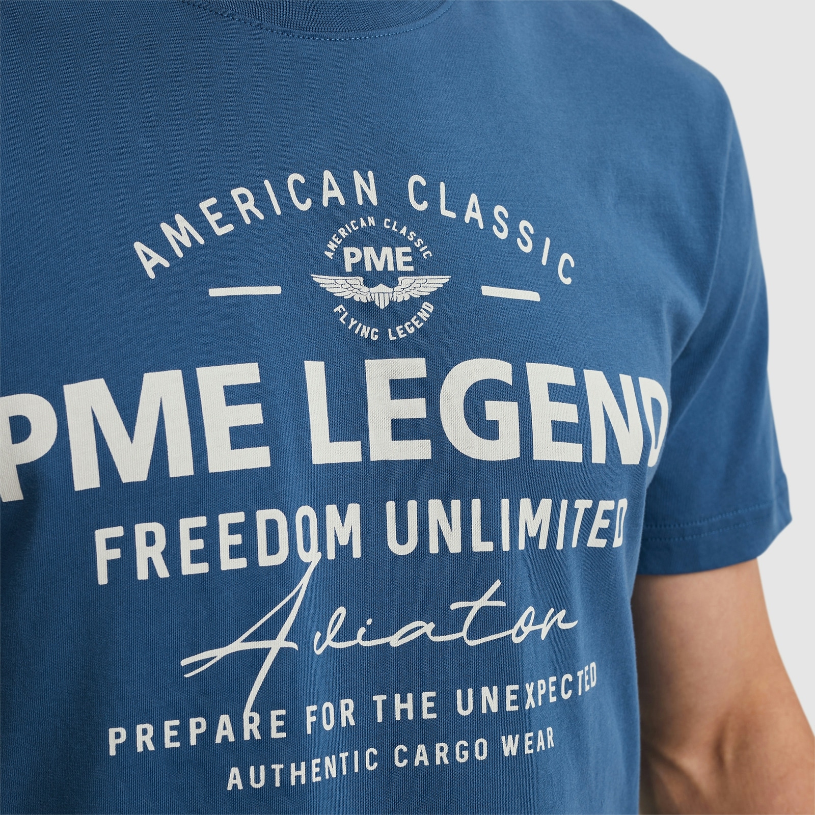 PME LEGEND T-Shirt »Short sleeve r-neck single jersey«, mit Frontprint