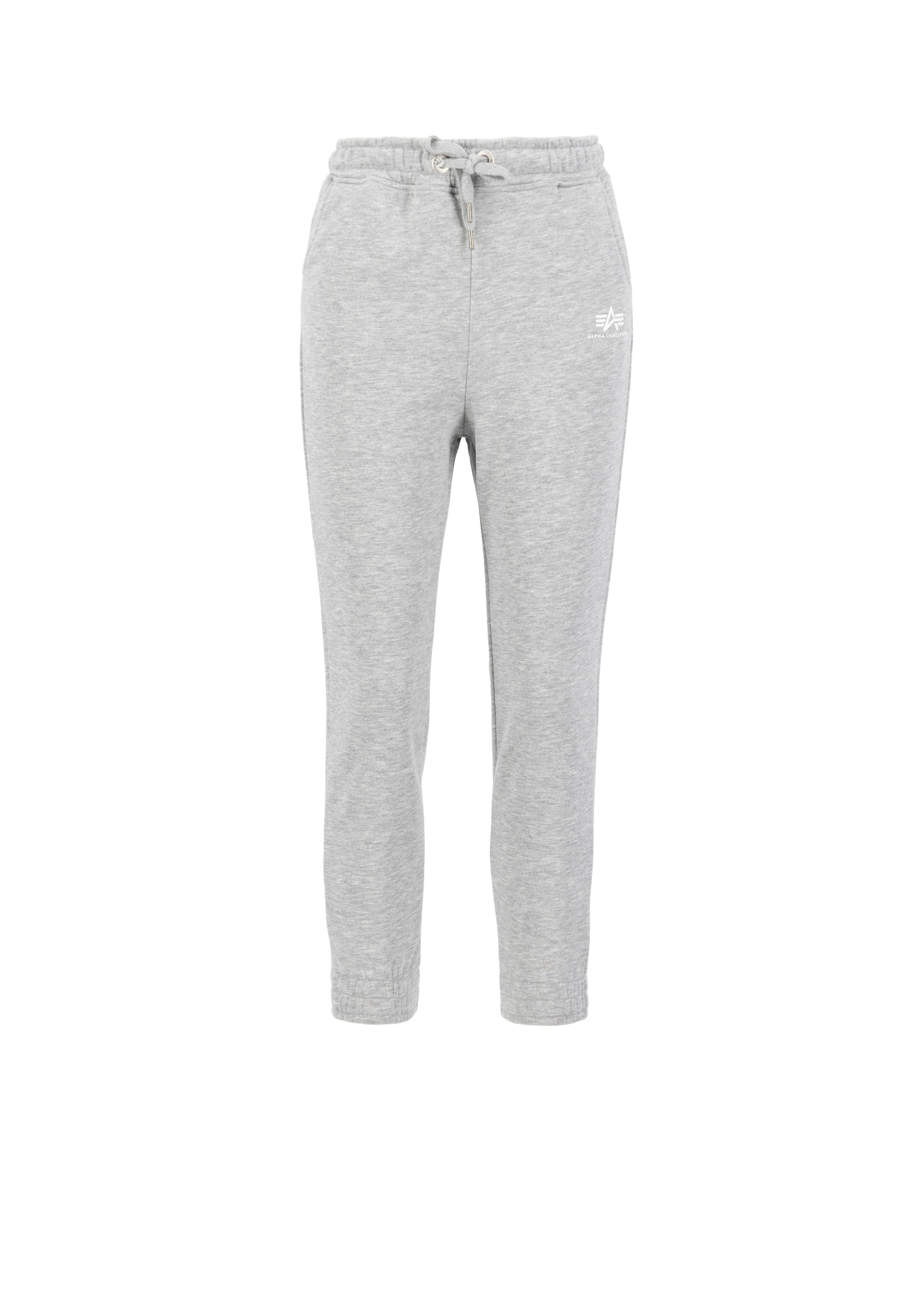 Damen Jogginghose "Basic Jogger SL W", grau, Gr. XL, ALPHA INDUSTRIES, Obermaterial: 80% Baumwolle, 20% Polyester, Hosen