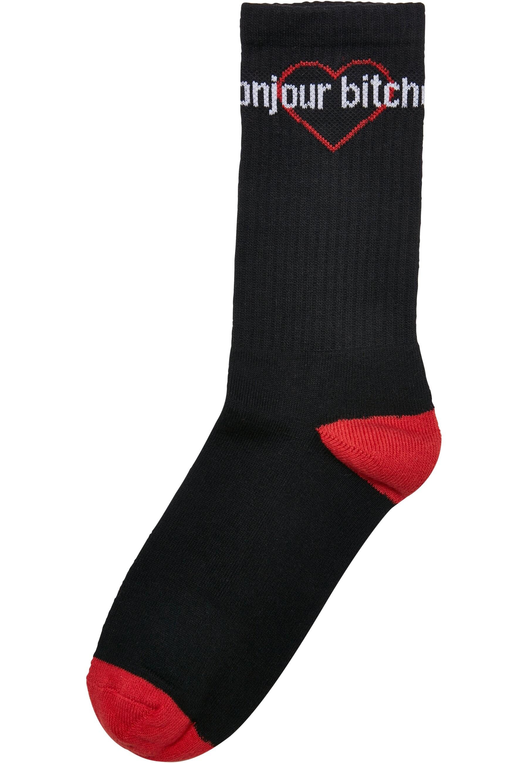 MisterTee Basicsocken »MisterTee Unisex Bonjour Bitches Socks 3-Pack«, (1 Paar)
