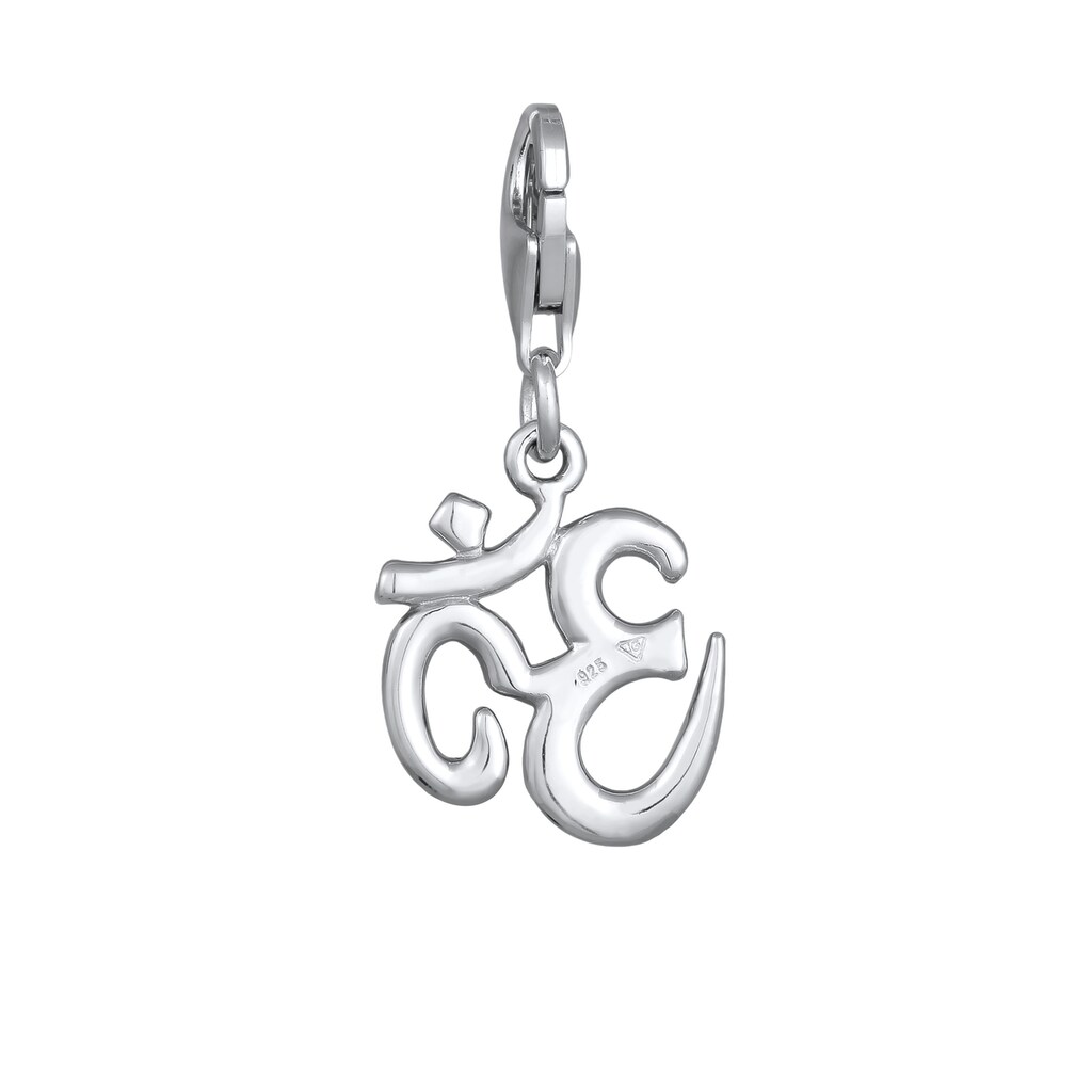 Nenalina Charm-Einhänger »Om Symbol Anhänger Yoga 925 Silber«