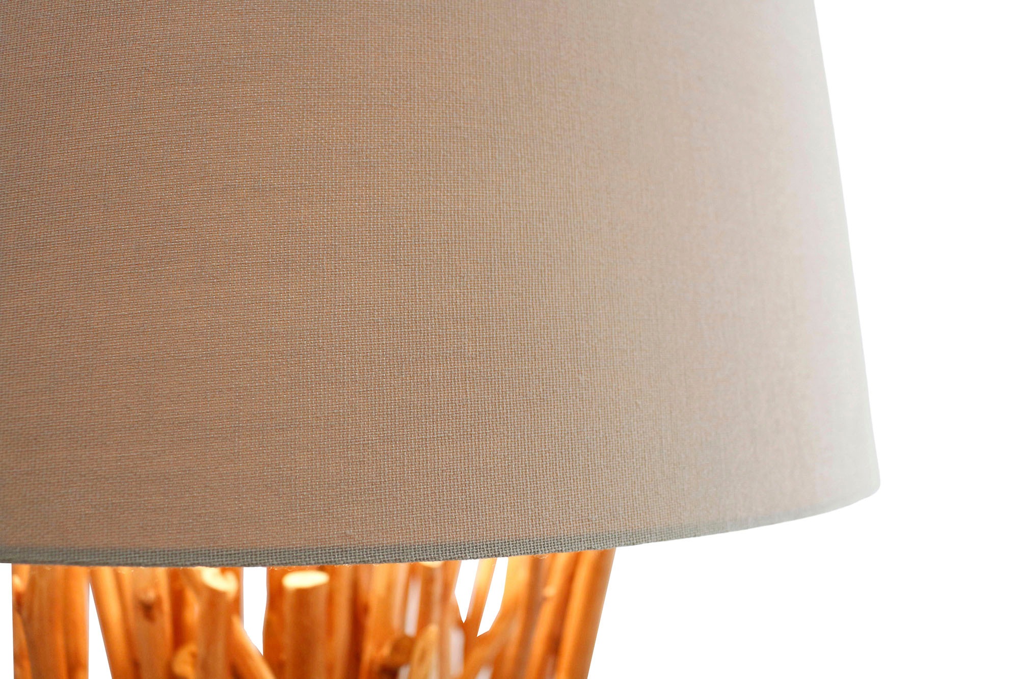 SalesFever Stehlampe »Eavan«, 1 flammig, Leuchtmittel E27 | ohne Leuchtmittel, handgefertigt, mit Leinenschirm