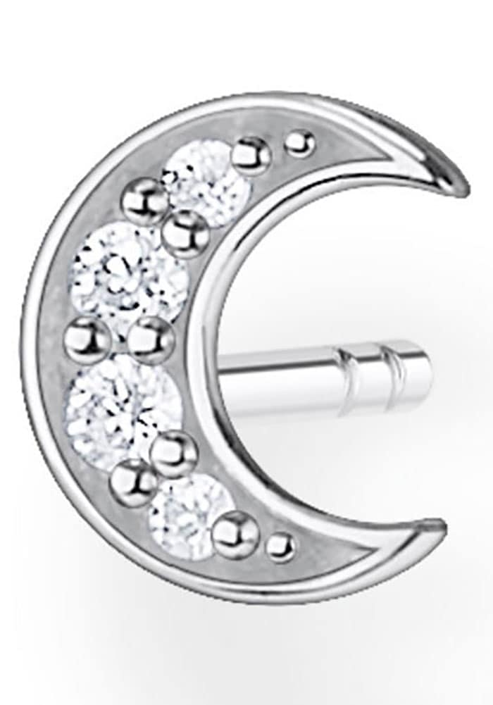 THOMAS SABO Single-Ohrstecker H2133-414-14«, | Mond gold, 14, Zirkonia »Mond (synth.) silber, pavé pavé BAUR H2133-051- bestellen mit