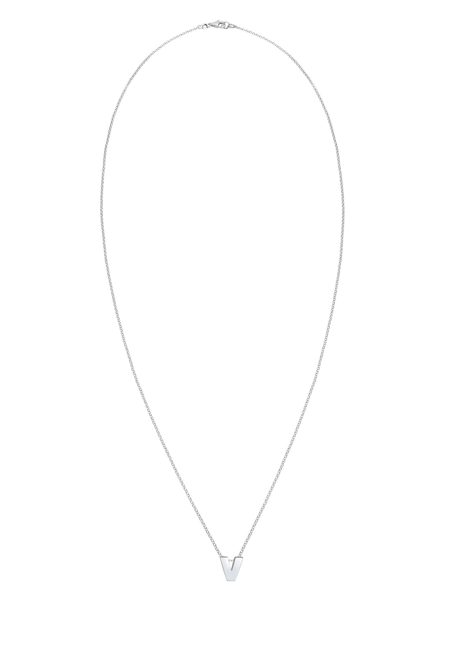 Elli Kette mit Anhänger »Buchstabe V Initialen 925 Sterling Silber«