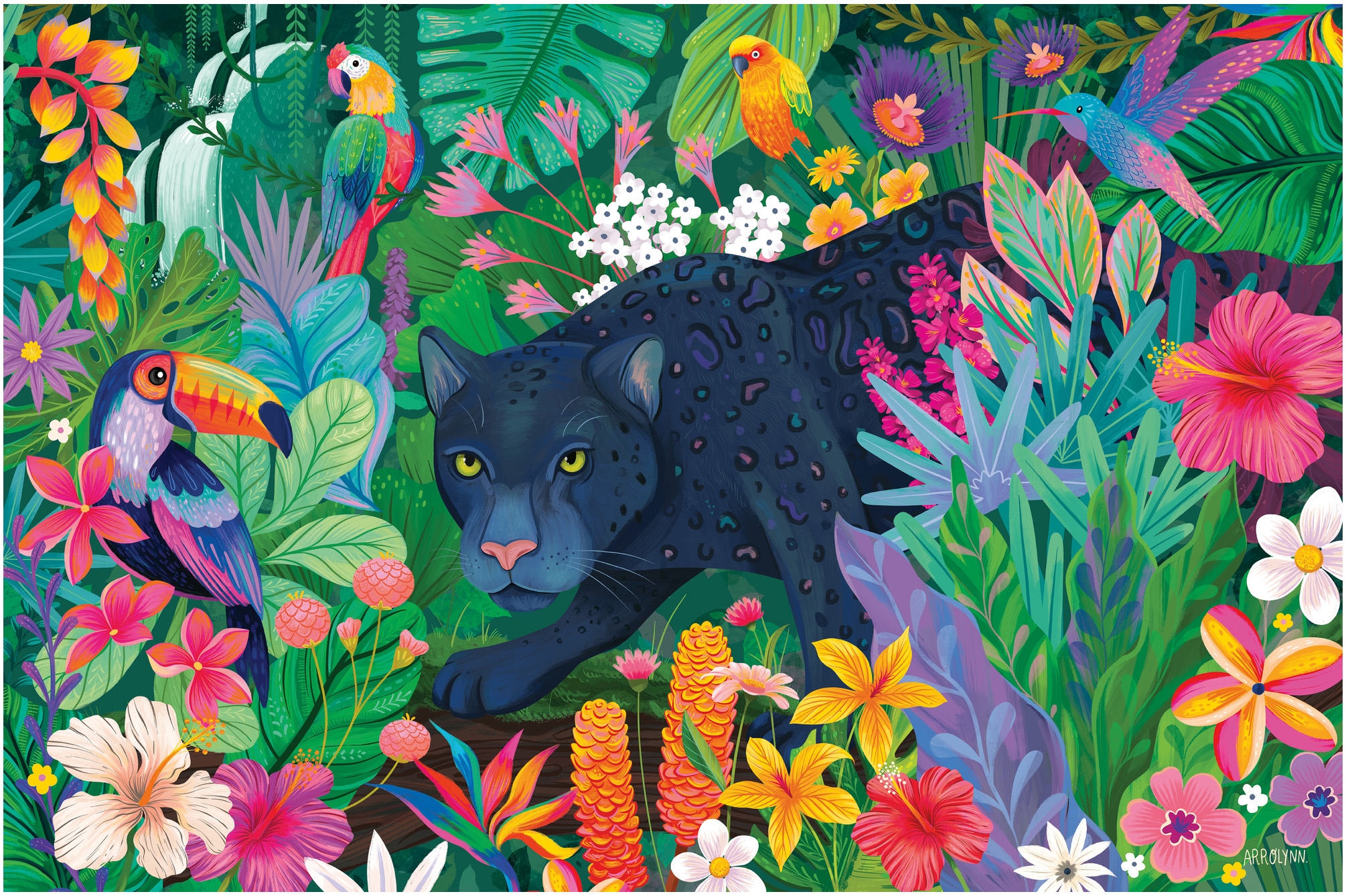 Ravensburger Puzzle »Panther im blühenden Dschungel« Made in Germany