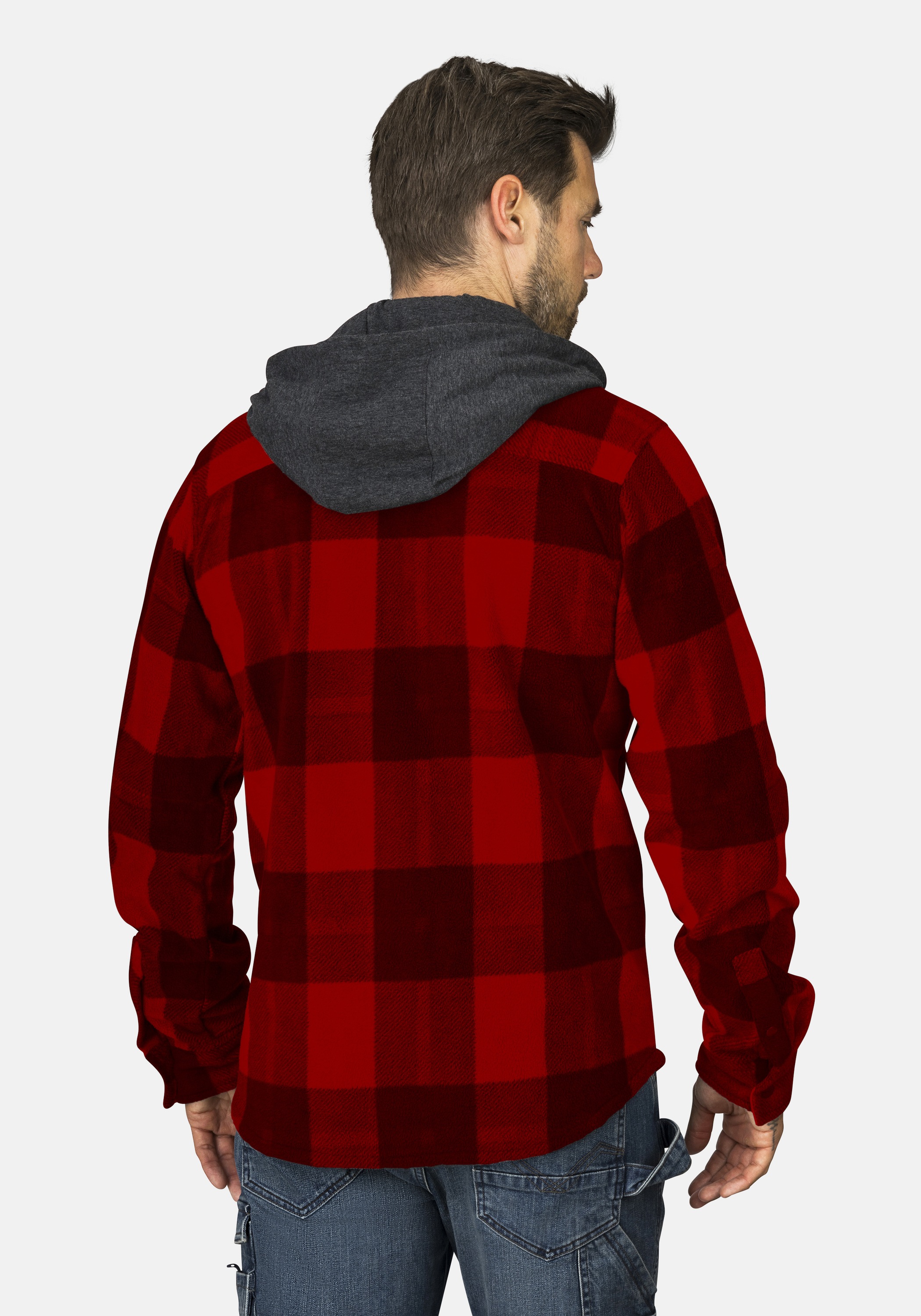 HERO by John Medoox Kapuzenhemd "Overshirt HUNTER Workwear Arbeitshemd mit günstig online kaufen