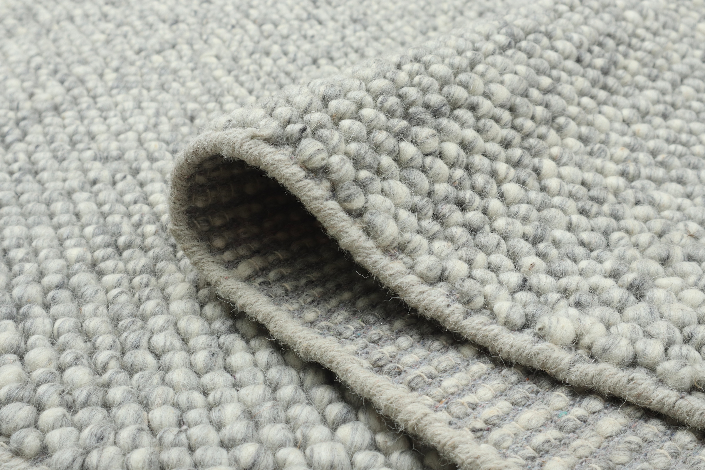 my home Läufer »Wolly, handgewebt, Handweb Teppich« rechteckig 14 mm Höhe Wolle, Brücke, Flur, Schlafzimmer, Wohnzimmer