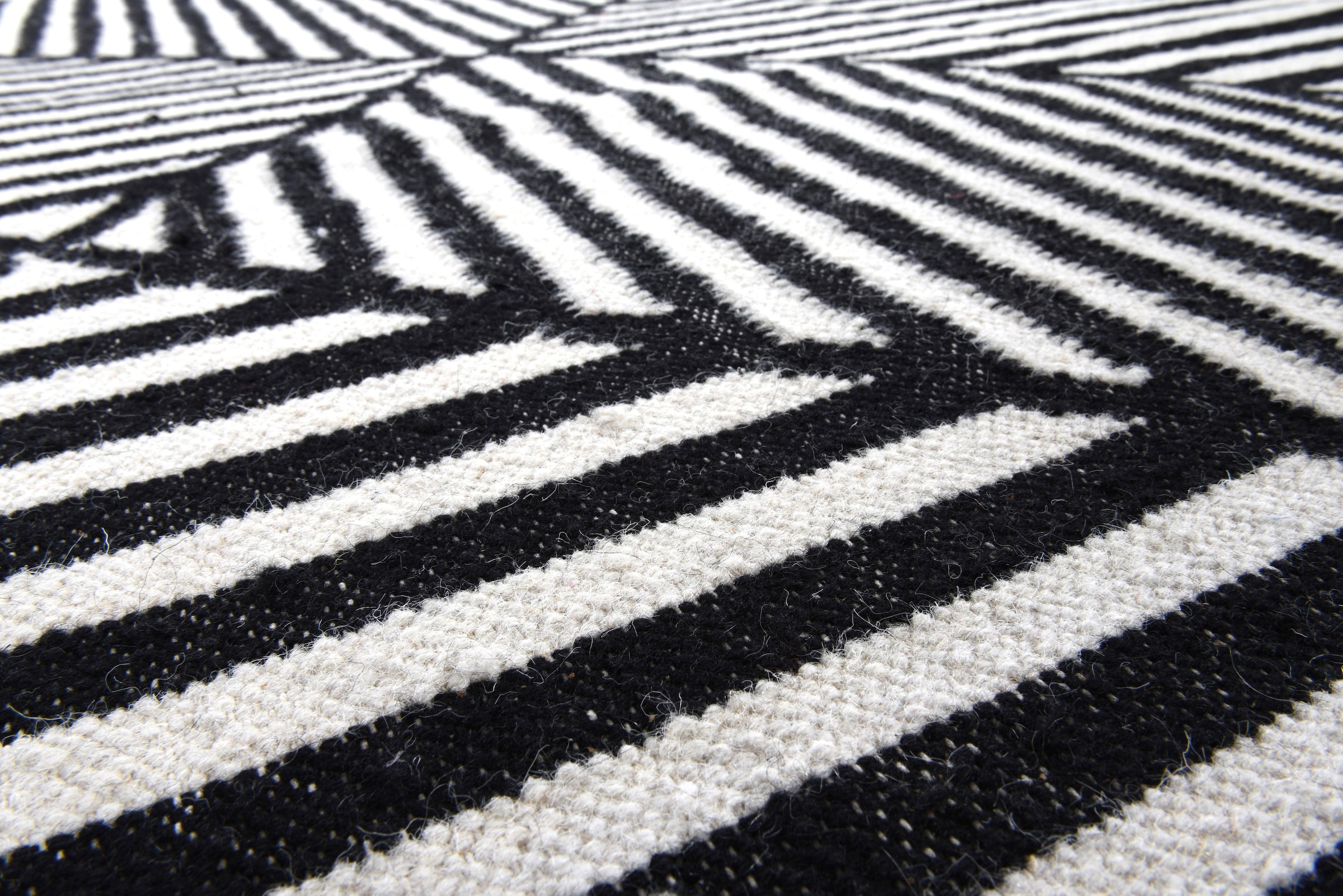 TOM TAILOR HOME Teppich »Criss Cross«, rechteckig, 5 mm Höhe, handgewebt, mit Fransen, Boho-Style
