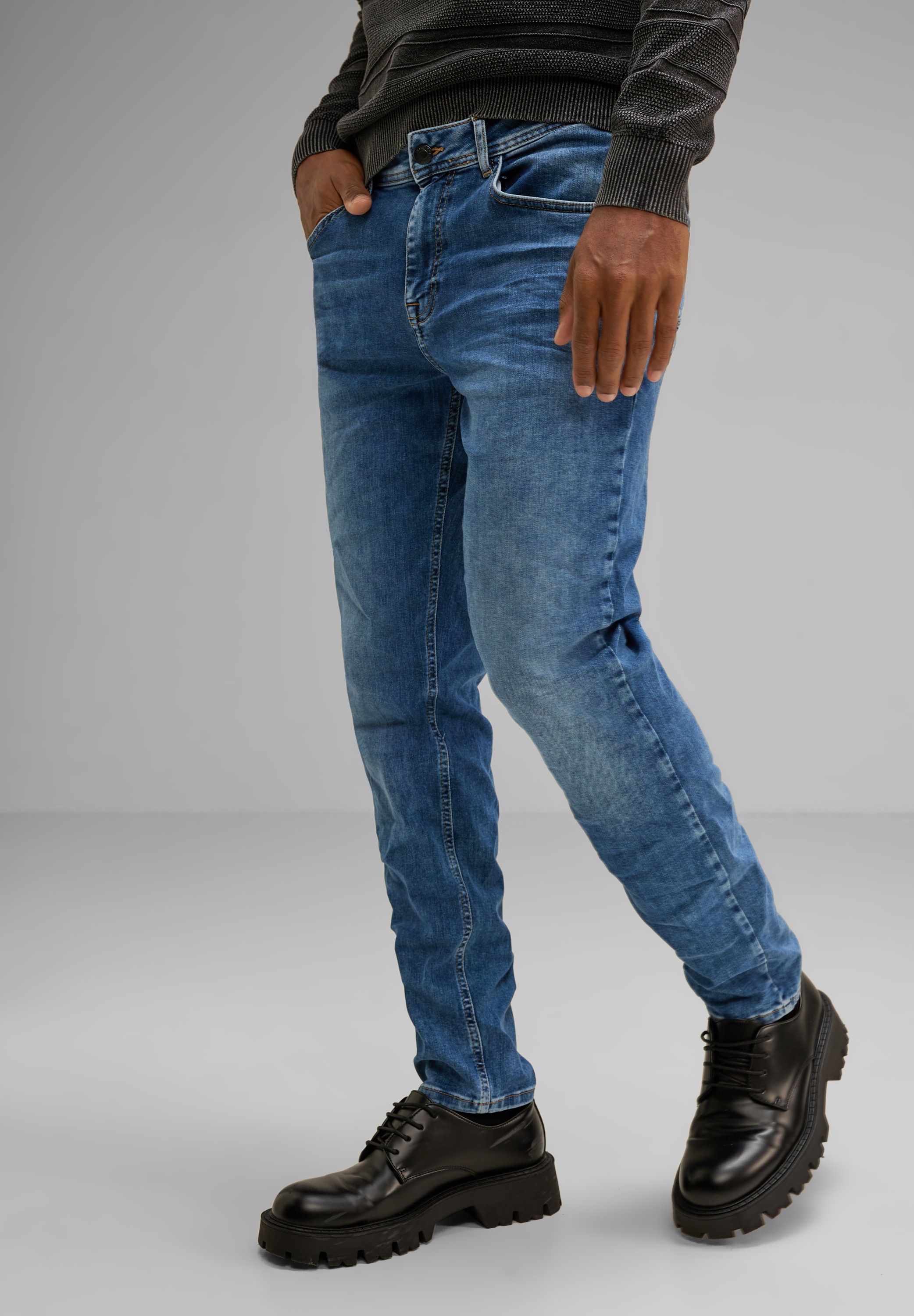 STREET ONE MEN Regular-fit-Jeans, 5-Pocket-Style