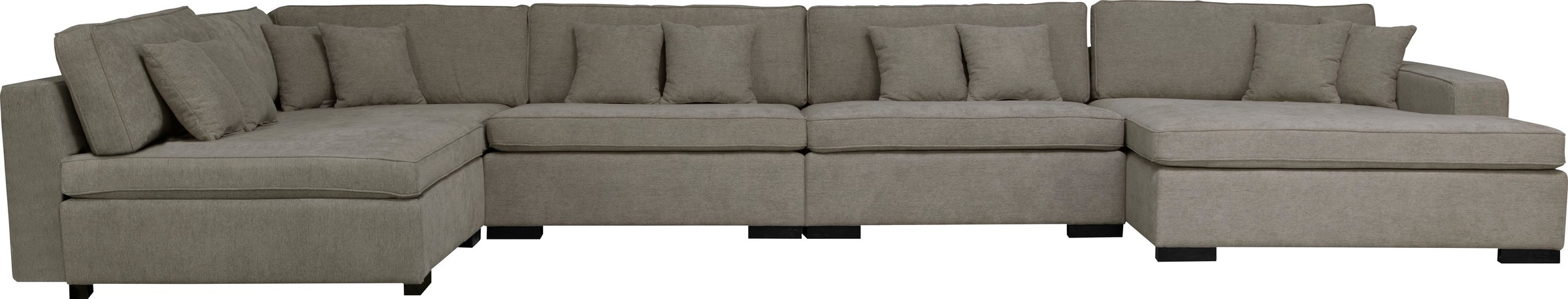 Home affaire Wohnlandschaft "Skara XXL U-Form", Lounge-Sofa XXL mit Federke günstig online kaufen