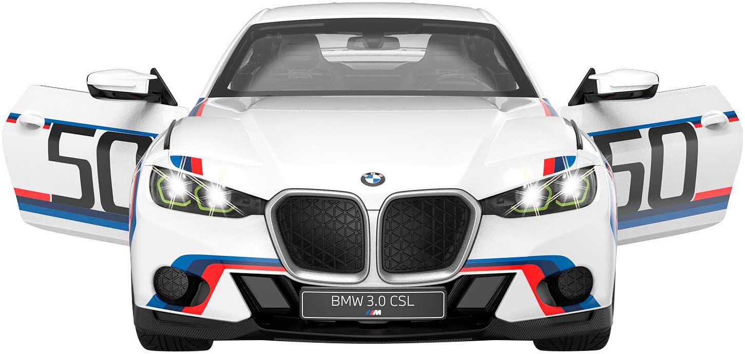 Jamara RC-Auto »BMW 3.0 CSL 1:14 weiß 2,4GHz Tür manuell«, im Maßstab 1:14, mit LED Beleuchtung